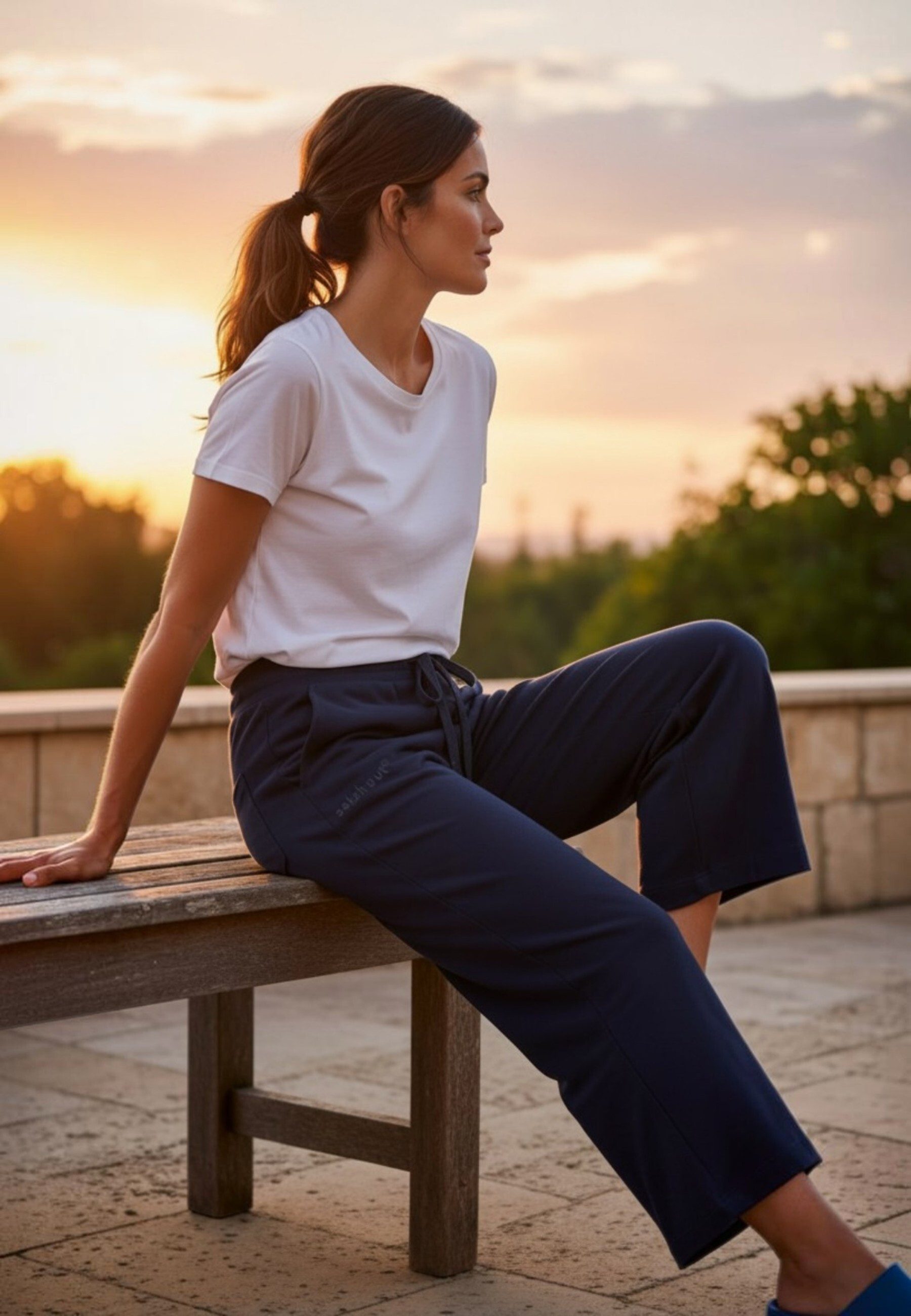 salzhaut Sweathose BLÜHS Damen Relaxed-Fit salzhaut – nordisch frisch, lässig und frech für jeden Tag!