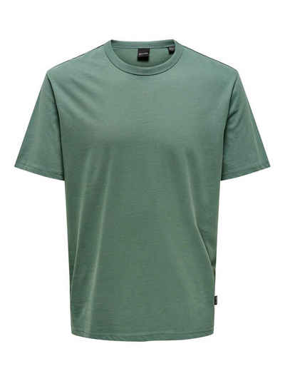 ONLY & SONS T-Shirt Weiches Rundhals T-Shirt Kurzarm ONSSMART Basic Shirt (1-tlg) 6806 in Grün
