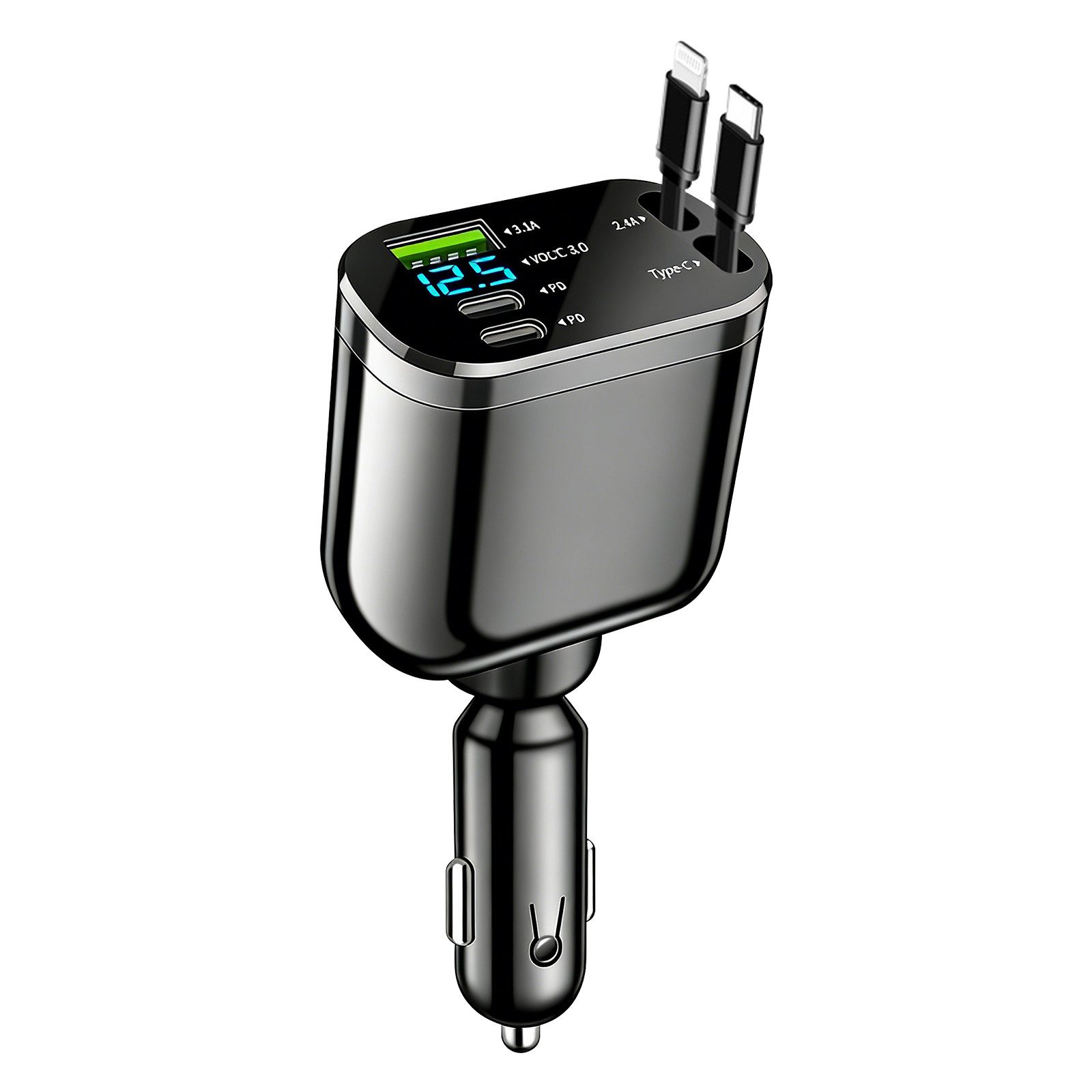 neue dawn Zigarettenanzünder Auto USB C Schnell Ladegerät für iPhone Samsung KFZ-Netzteil (für iPhone 16/15/14/13/12/11,Samsung S25/S24/S23/S22/S21/S20 Serie)