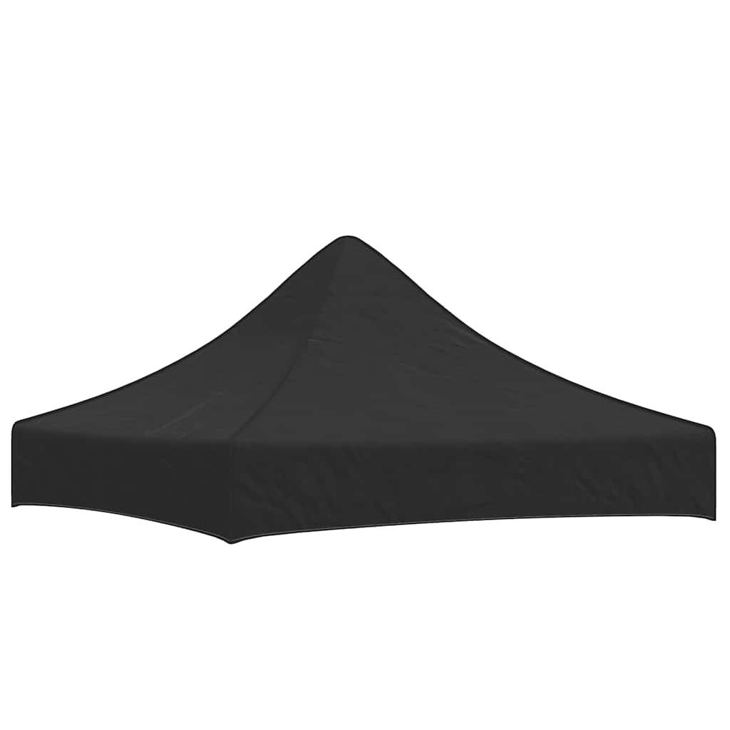 vidaXL Pavillon-Ersatzdach Partyzelt-Dach 2x2 m Schwarz 270 g/m², 200 x 200 cm