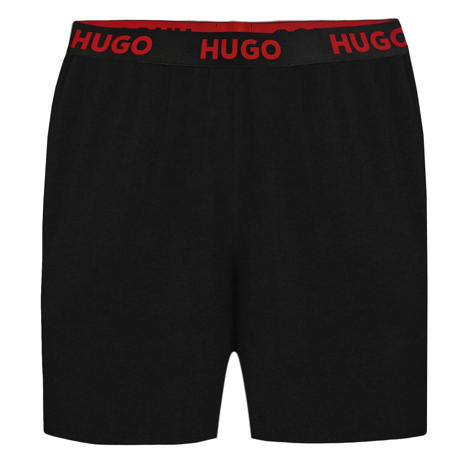 HUGO Shorts Sporty Logo Shorts mit sichtbarem Bund mit Marken-Logos günstig online kaufen