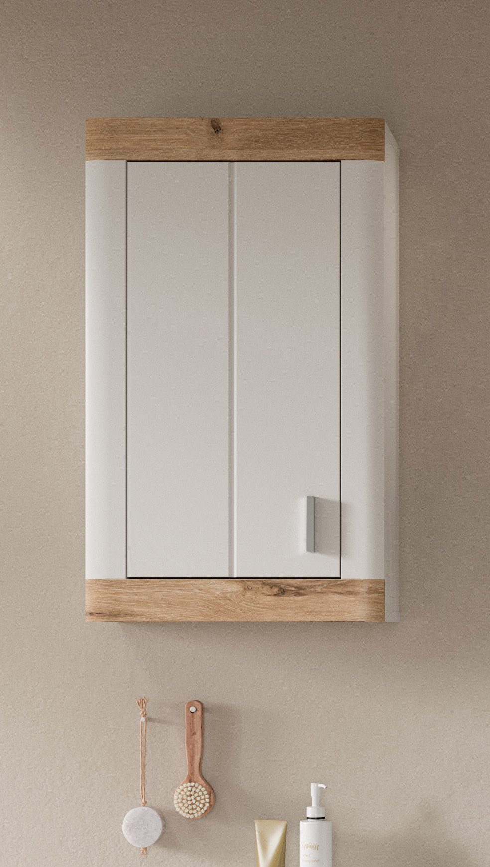 Newroom Hängeschrank Bellatrix Bad Hängeschrank Weiß Matt Wandschrank Badez günstig online kaufen