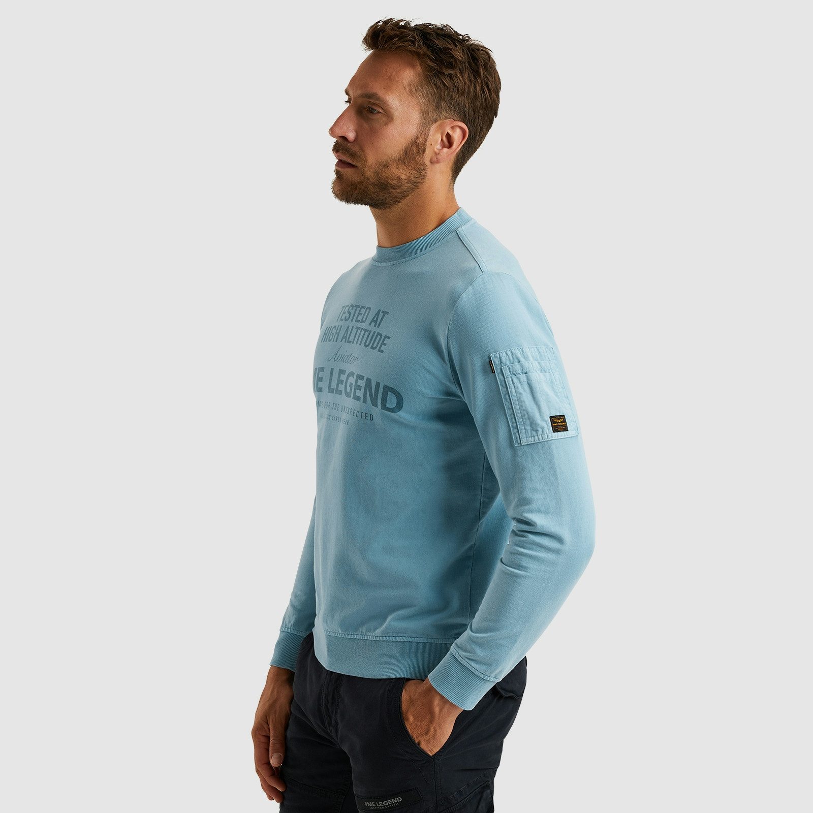PME LEGEND Sweatshirt mit Logo Schriftzug