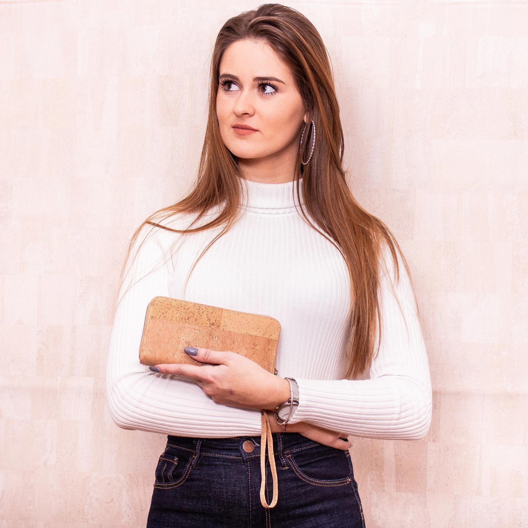 Ella Eisvogel Geldbörse Damenbrieftasche aus Kork - vegan - Geldbeutel Natu günstig online kaufen