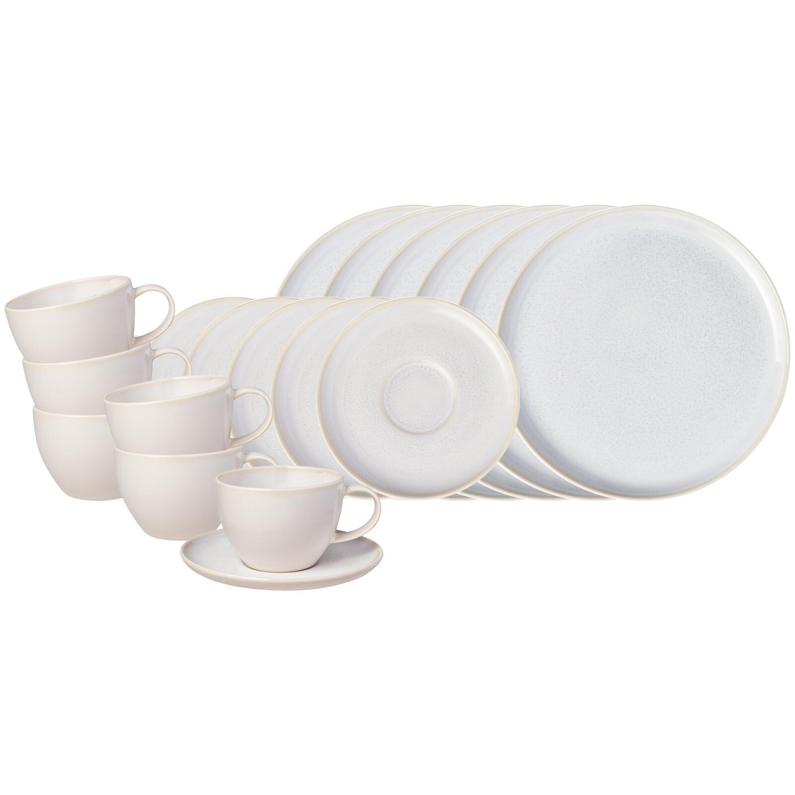 like. by Villeroy & Boch Kaffeeservice Crafted Kaffeeservice 18er Set (18-tlg), 6 Personen, Porzellan