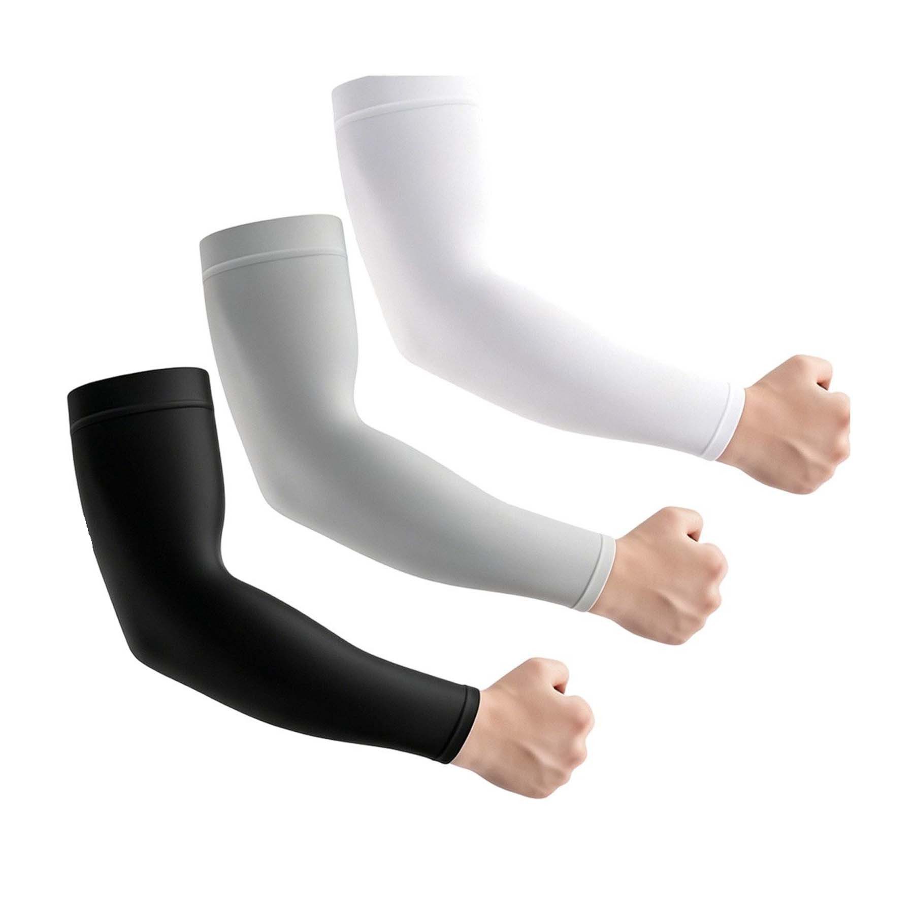 Bwecuy Armlinge 3er Pack UV Schutz Ärmel Atmungsaktiv mit kühlendem Effekt für Outdoor