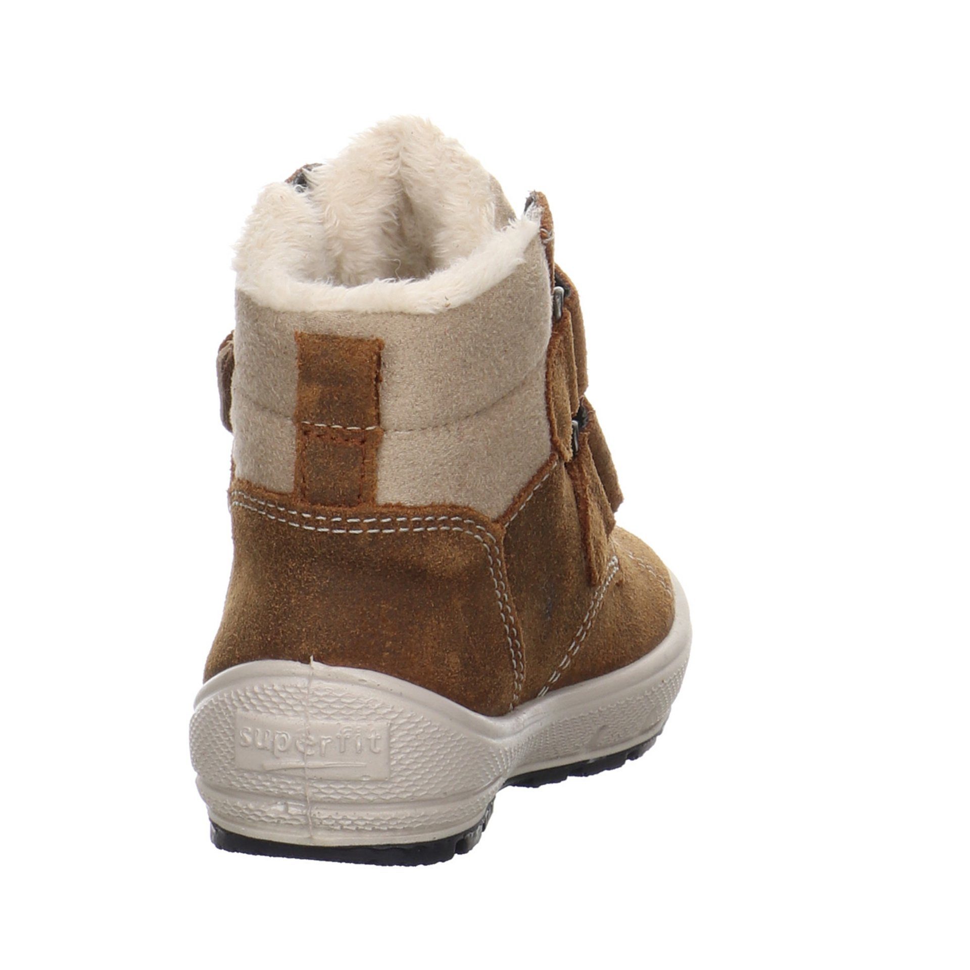 Lauflernschuh Veloursleder Baby Krabbelschuhe Boots BRAUN/BEIGE Superfit Groovy Lauflernschuhe