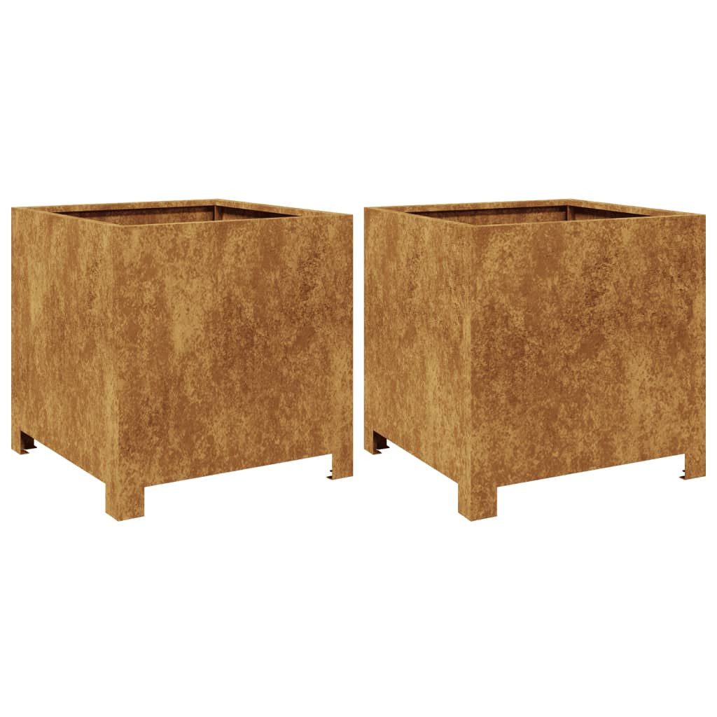 vidaXL Blumentopf Pflanzkübel 2 Stk. 40x40x40 günstig online kaufen