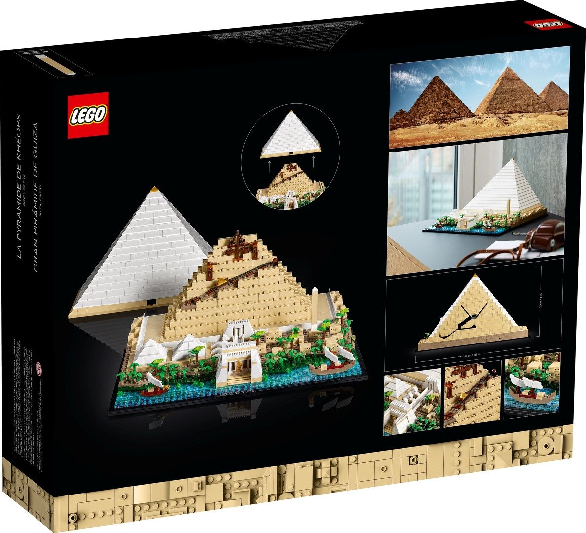 LEGO® LEGO® Architecture 21058 Cheops-Pyramide Konstruktionsspielsteine, (1476 St)
