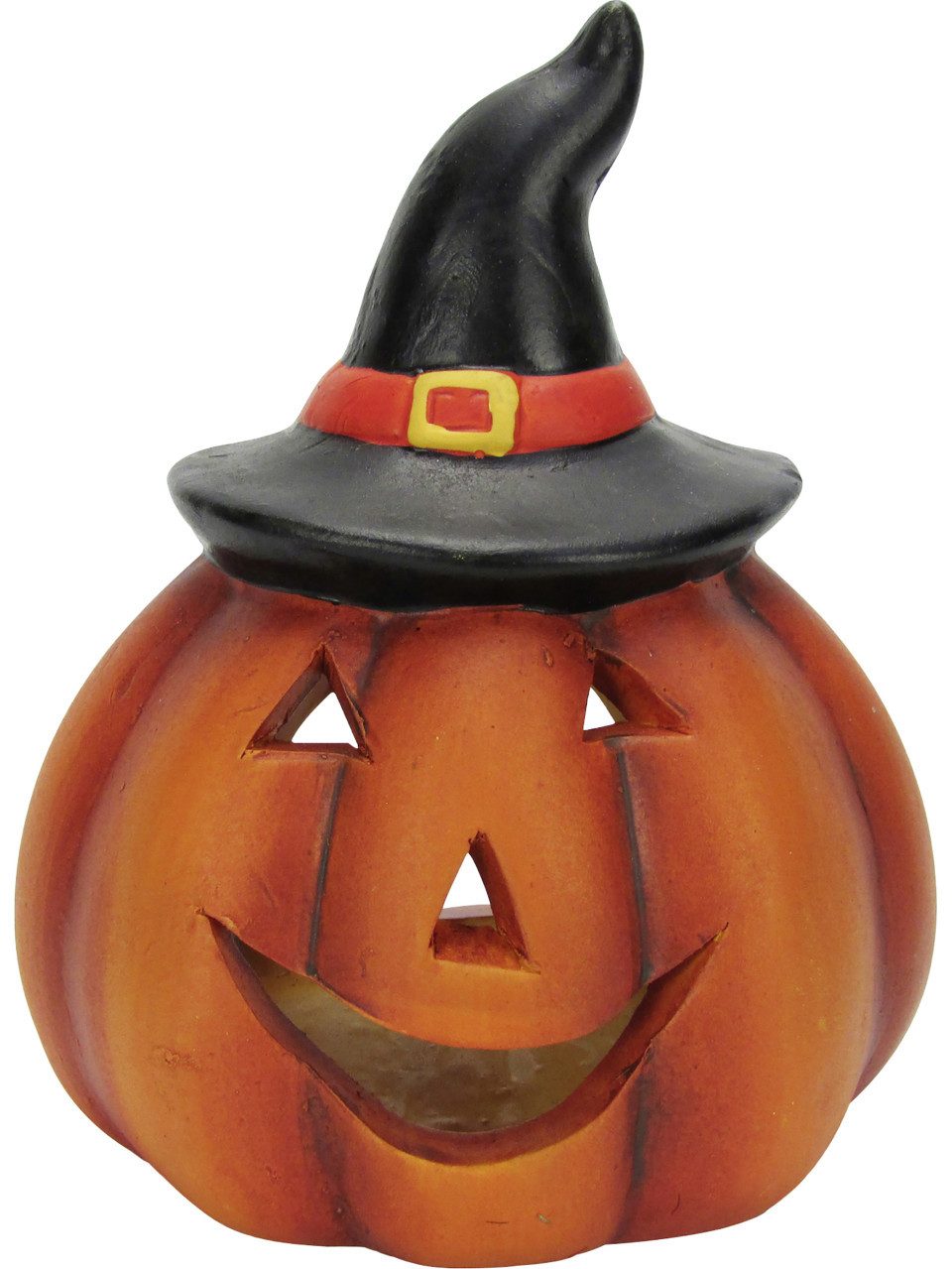 Rodermund Dekofigur Windlicht Kürbis Keramik 14 x 11 x 10,5 cm orange günstig online kaufen