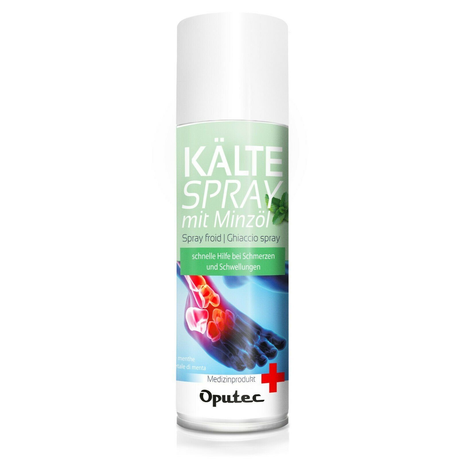 Oputec Erste-Hilfe-Set 400ml Oputec Kältespray mit Minzöl - Erste-Hilfe Kühlspray Eisspray