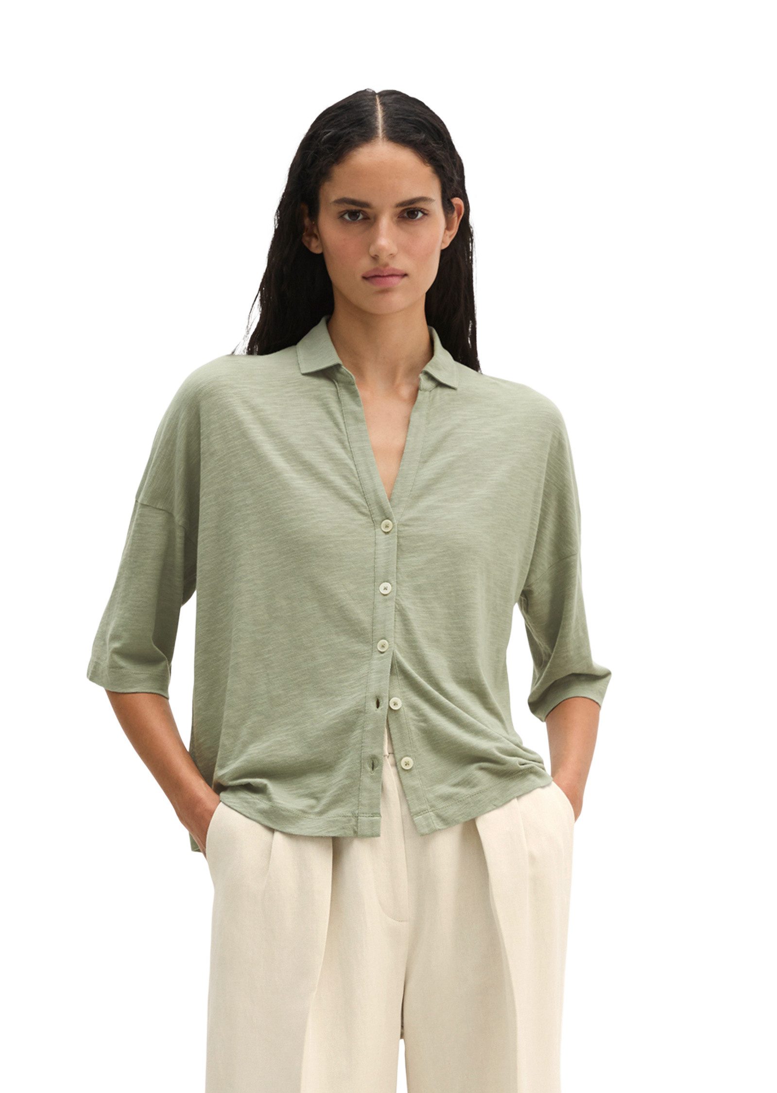Marc O'Polo Langarmshirt mit LENZING™ ECOVERO™