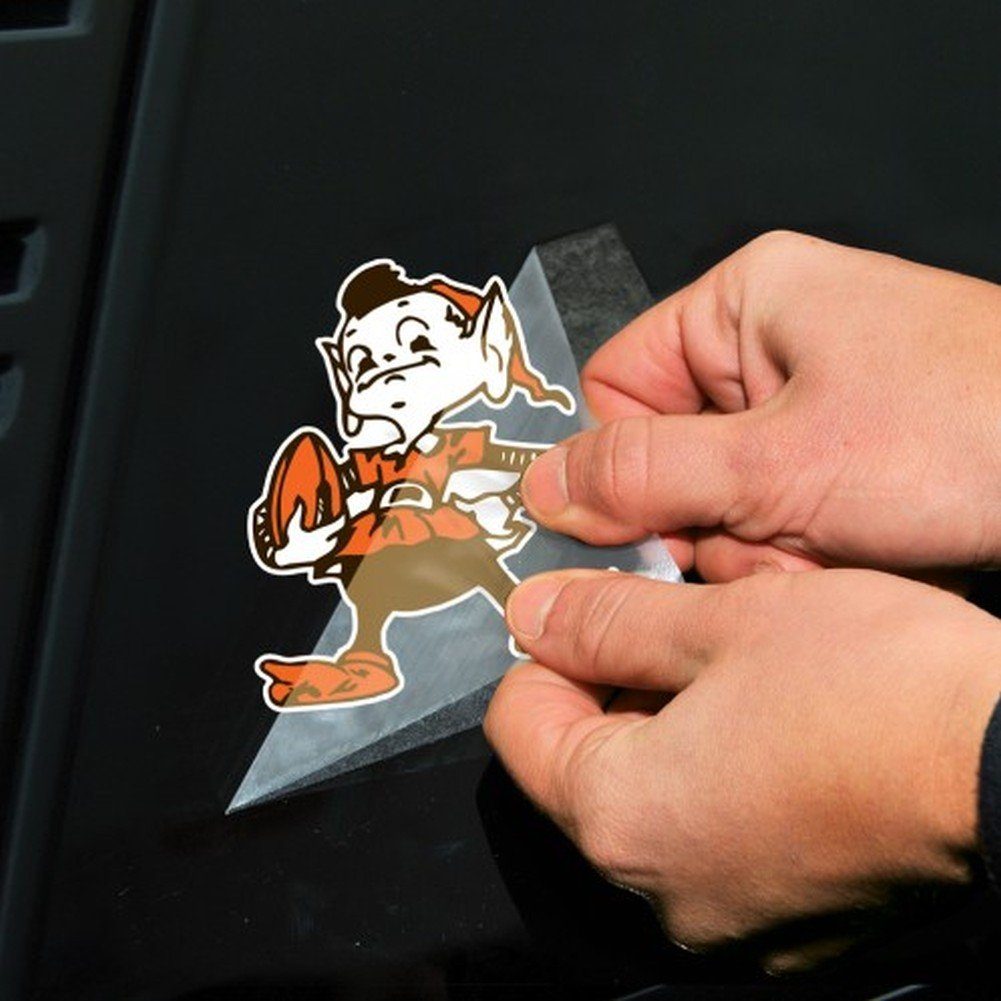 WinCraft Wanddekoobjekt Aufkleber 10x10cm NFL Cleveland Browns