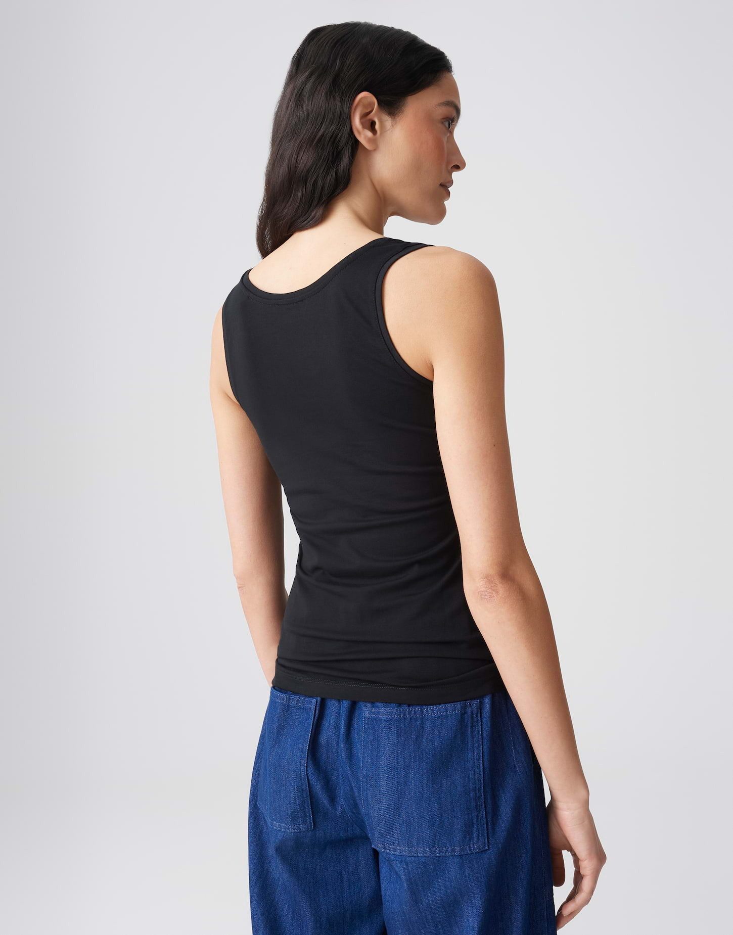 OPUS Trägertop Tanktop IMILIA Slim aus BCI Cotton Mix
