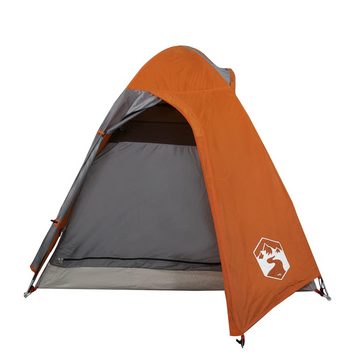 vidaXL Vorzelt Campingzelt 2 Personen Grau und Orange Wasserfest, (1 tlg)