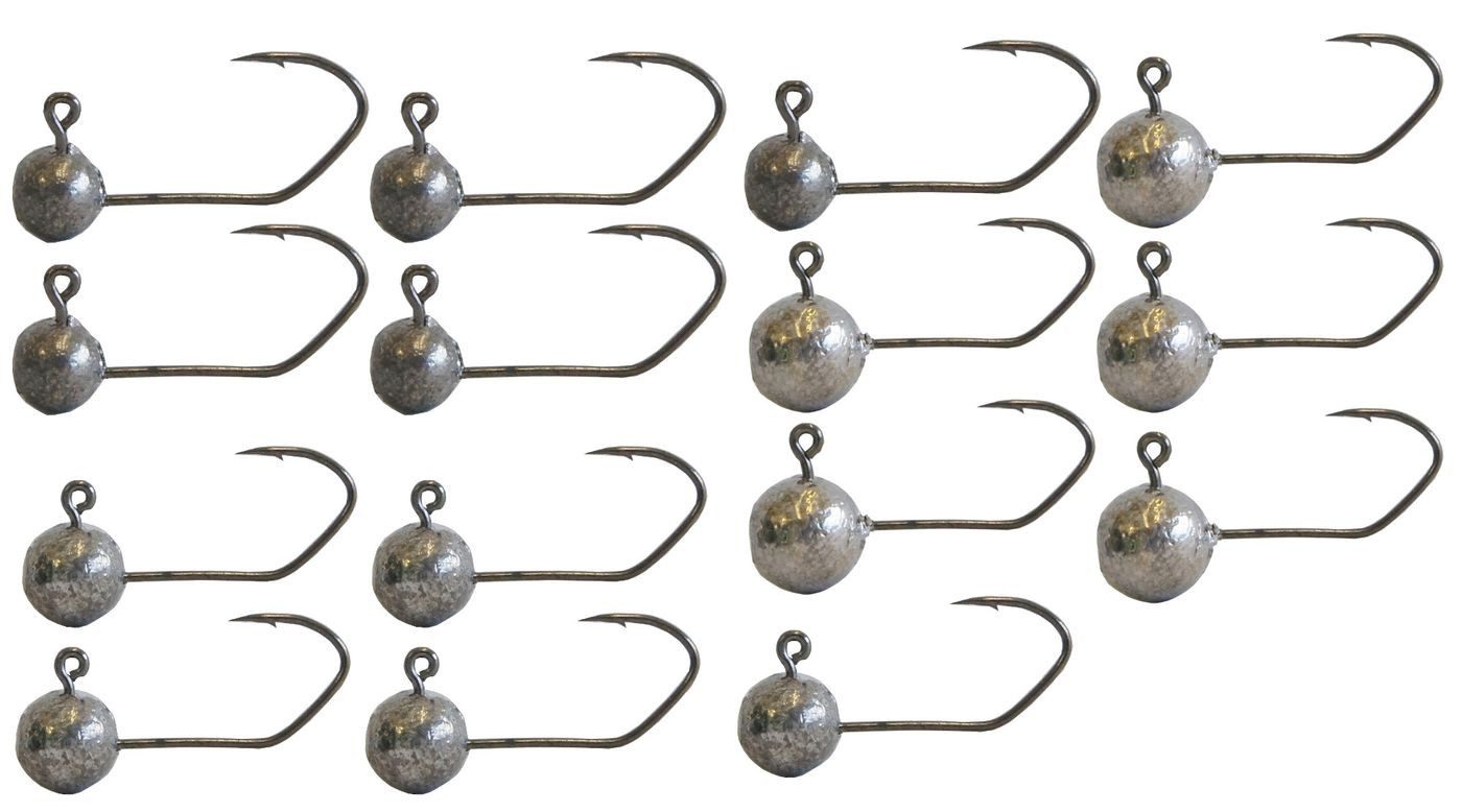 Jighaken 15 Predax Fishing MSO Bleiköpfe Gr. 4 - Jigkopf Set