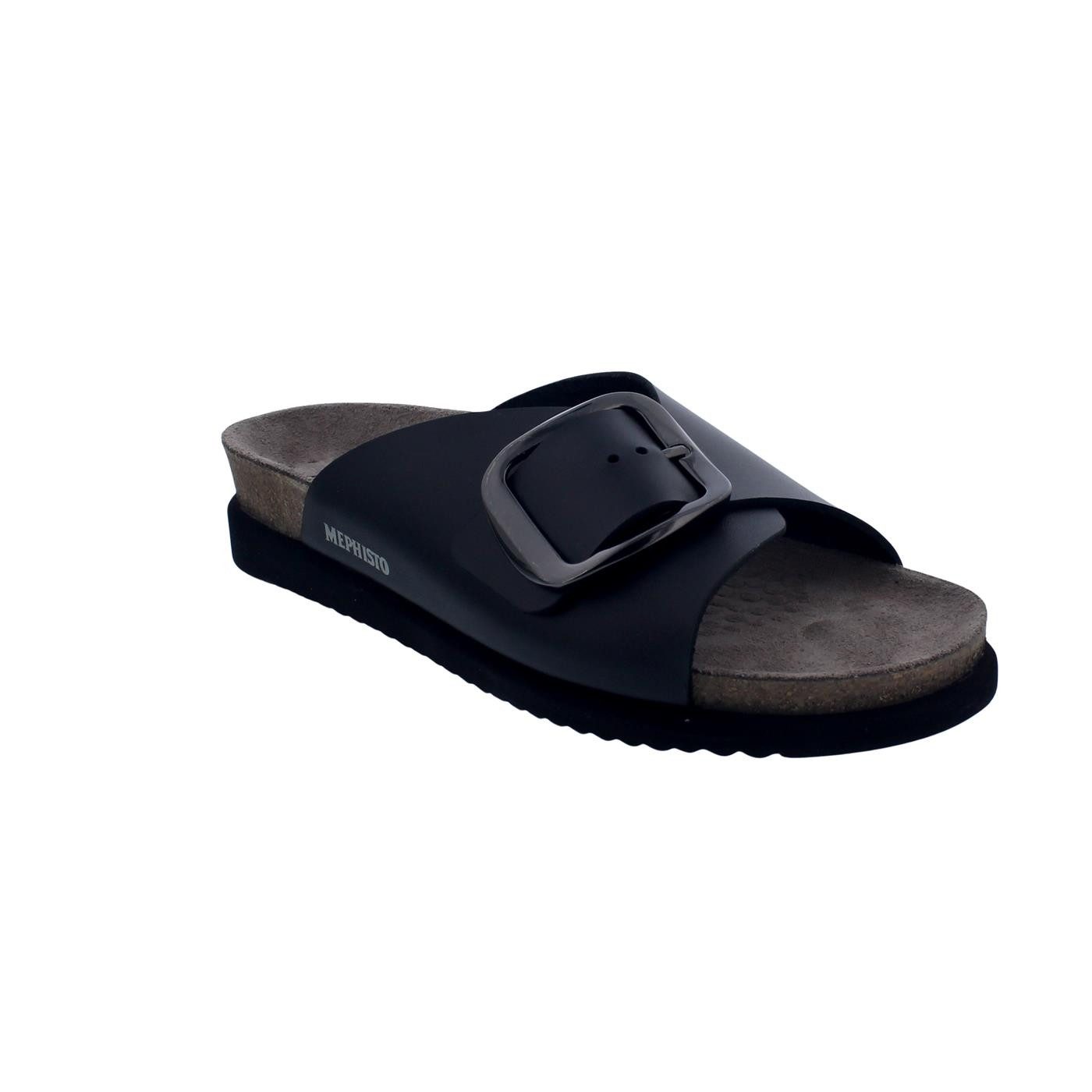 Mephisto Mephisto Hariana Pantolette, Sandanyl 2800 (Glattleder), Schwarz, günstig online kaufen