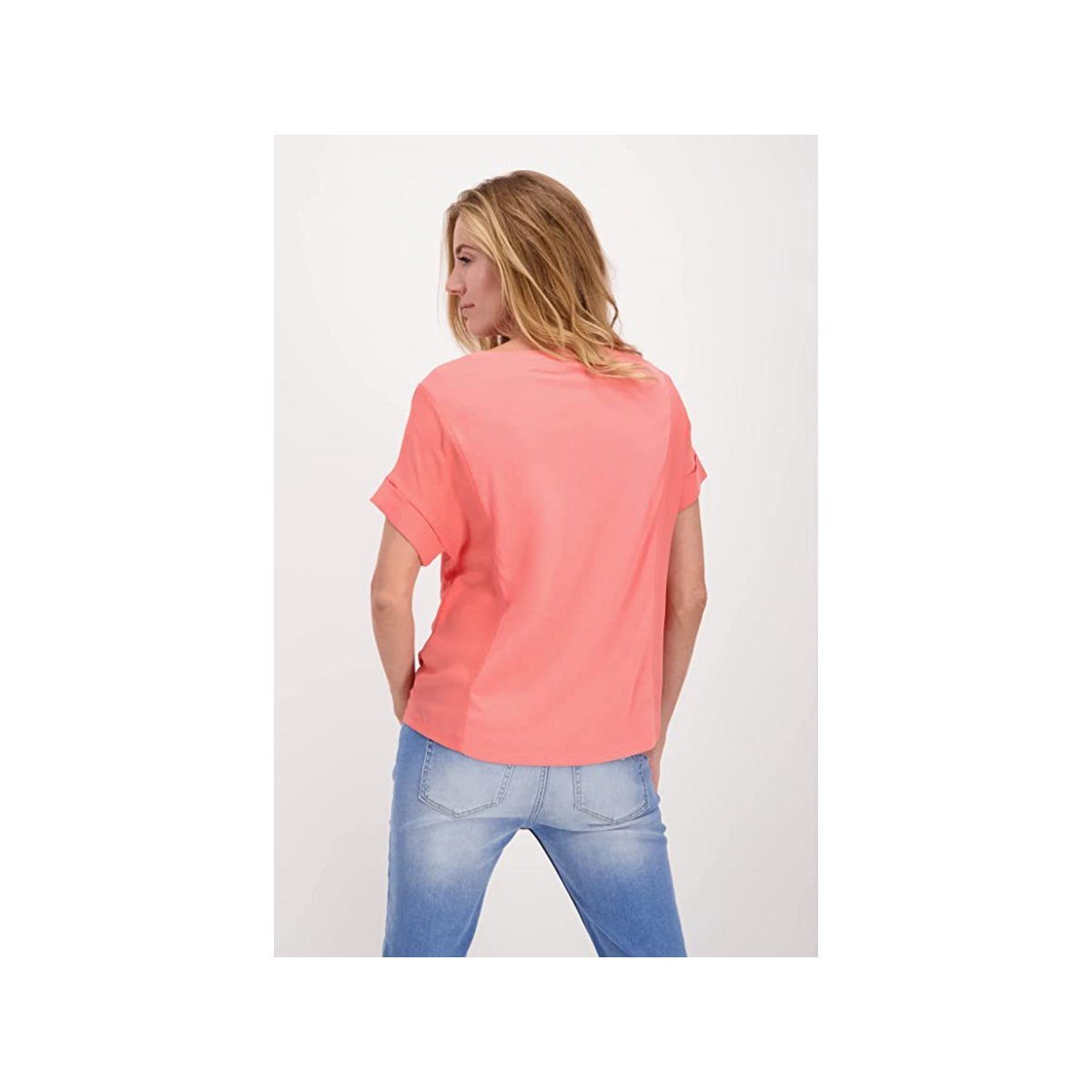 rot unbekannt passform textil (1-tlg) Monari T-Shirt