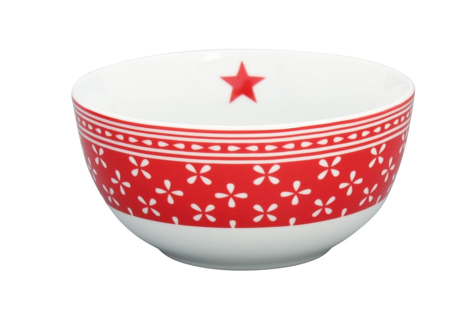 Krasilnikoff Schale Krasilnikoff Schale Happy Bowl DAISY Rot