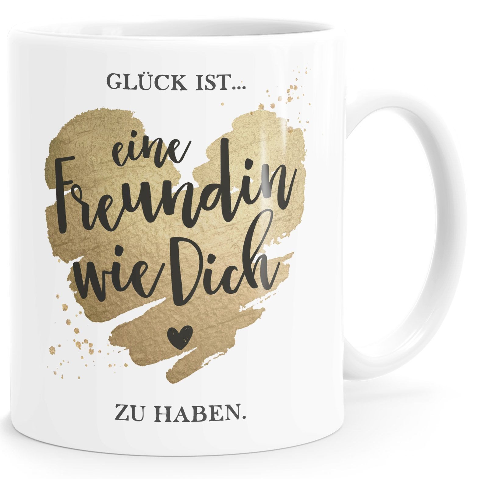 SpecialMe Tasse Tasse Beste Freundin Glück ist eine Freundin wie dich zu haben, Keramik