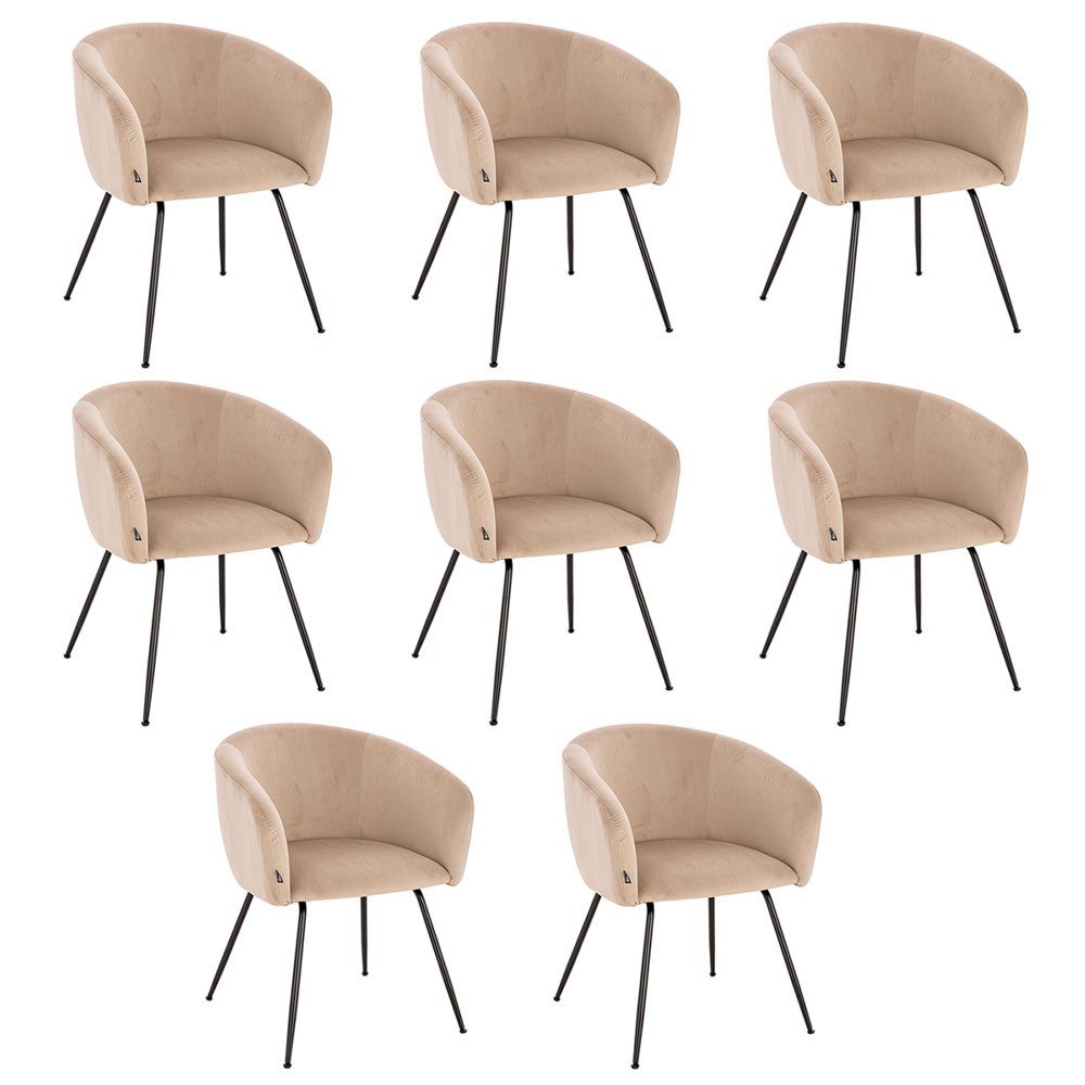 HOME DELUXE Polsterstuhl Esszimmerstuhl ARIA Samt günstig online kaufen