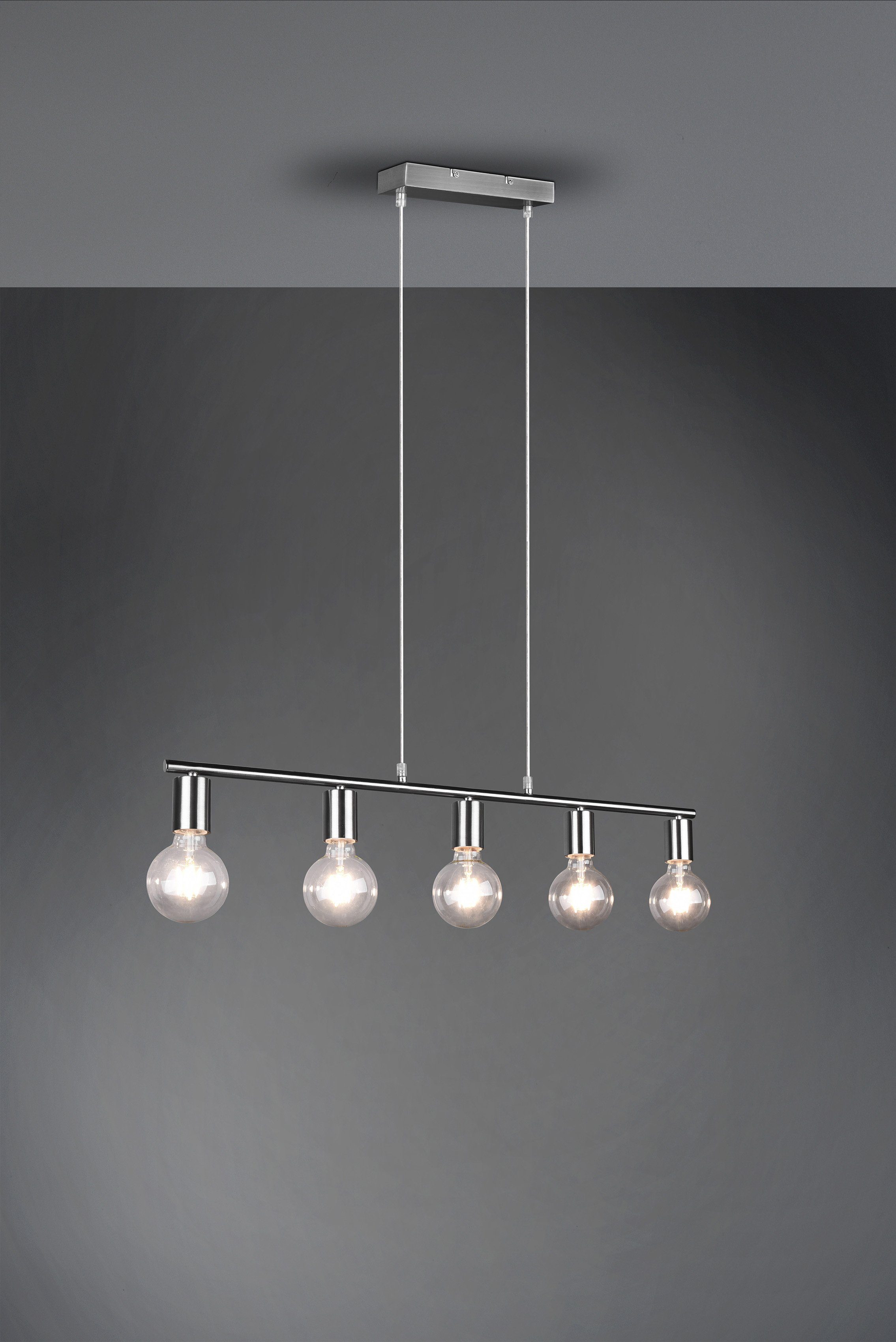Küche frei und E27-Leuchtmittel Leuchtmittel, Leuchten Pendelleuchte ideal ohne wählbar, für Wohnbereich Reality TRIO VANNES, Leuchten
