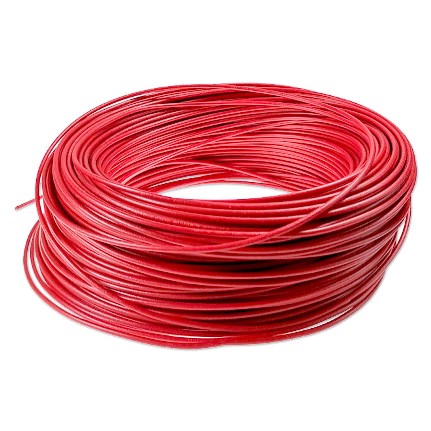 Impulse Innovation Kabel, 1-Adrig, H05V-K, 1x0,75mm², Rot, Meterware Stromkabel