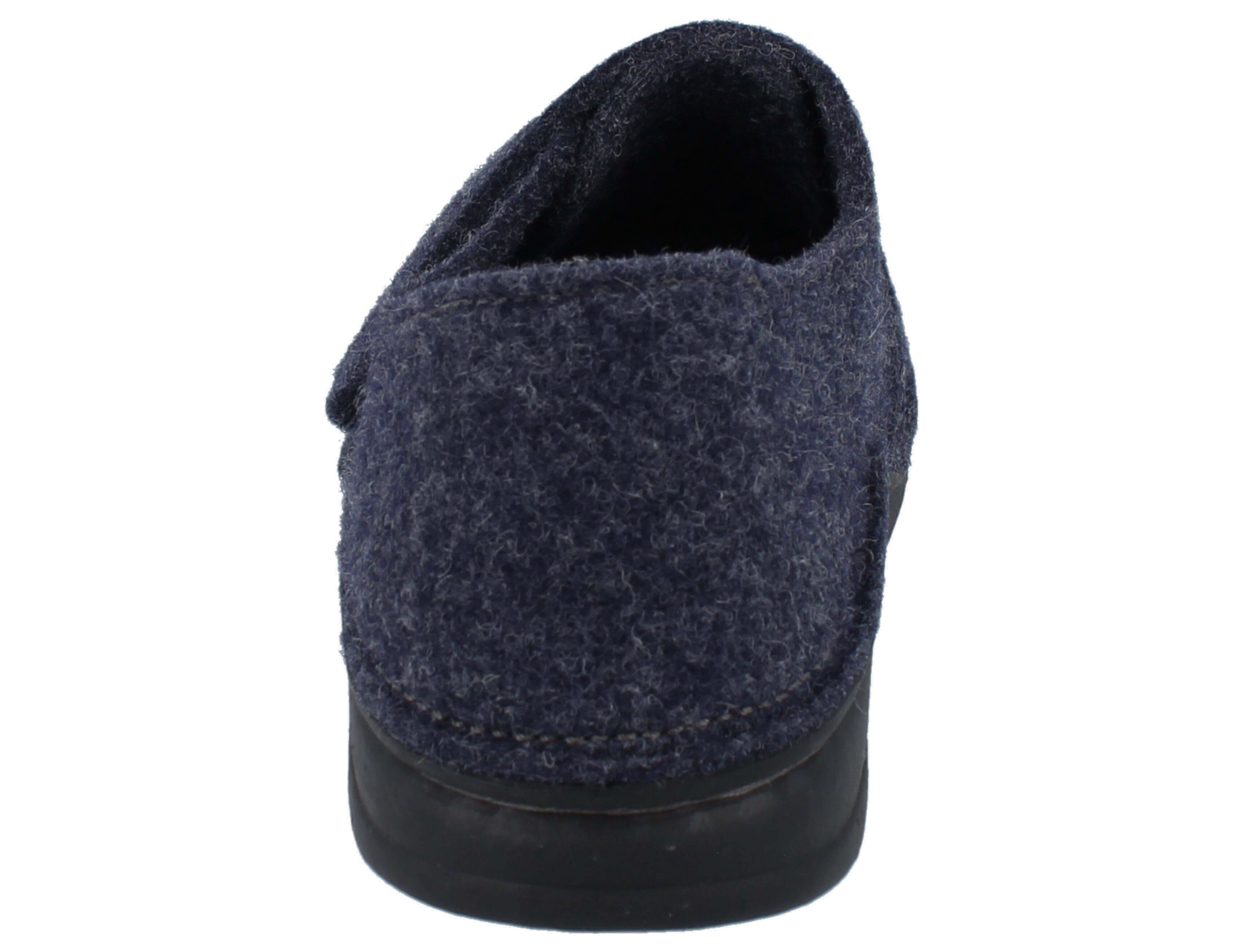 Finn Comfort FINN COMFORT Filzmoos Herren Hausschuhe blau Wollfilz - Größe: 46 Hausschuh Wechselfußbett