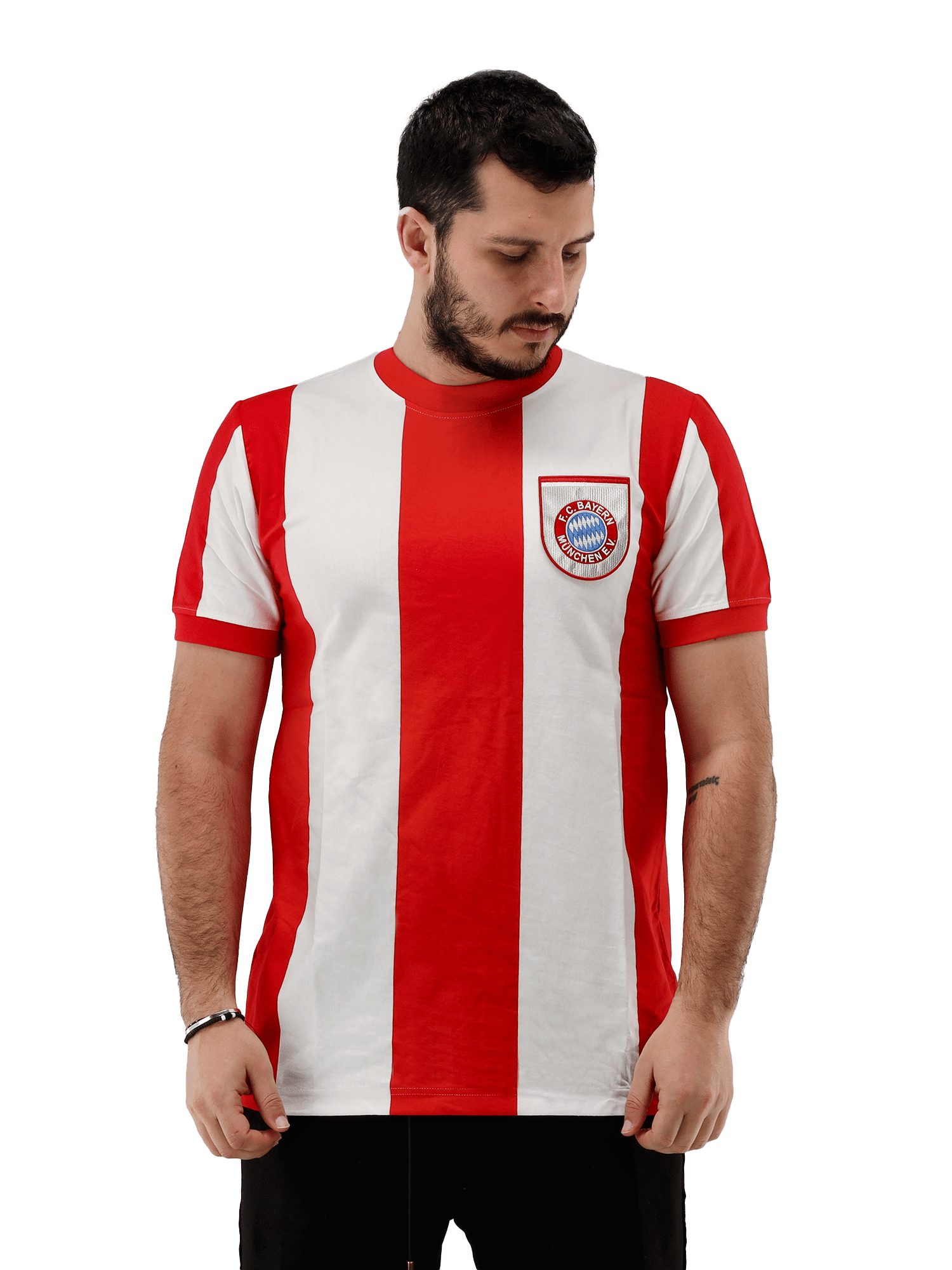 FC Bayern München T-Shirt FC Bayern München Retro Trikot 1971-72 Rot/Weiß I günstig online kaufen