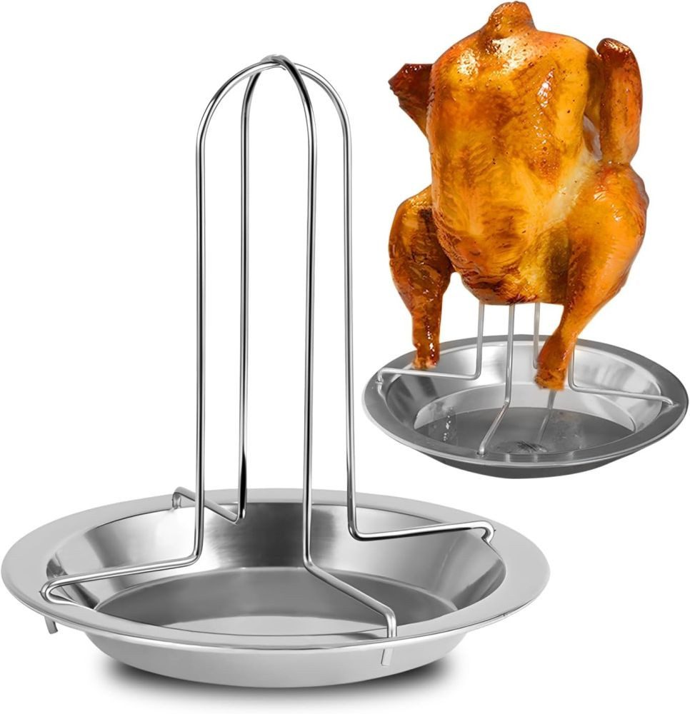 Hähnchenbräter Hähnchenbräter Grillgestell antihaft Carbonstahl BBQ Ofen DE.