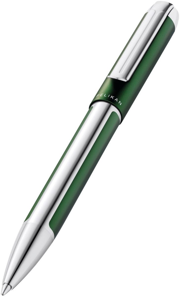 Pelikan Füllfederhalter Drehkugelschreiber Pura K40 Waldgrün/Silber