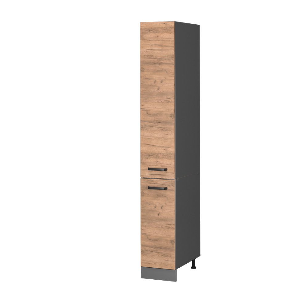 Vicco Hochschrank R-Line, Goldkraft Eiche/Anthrazit, 30 günstig online kaufen