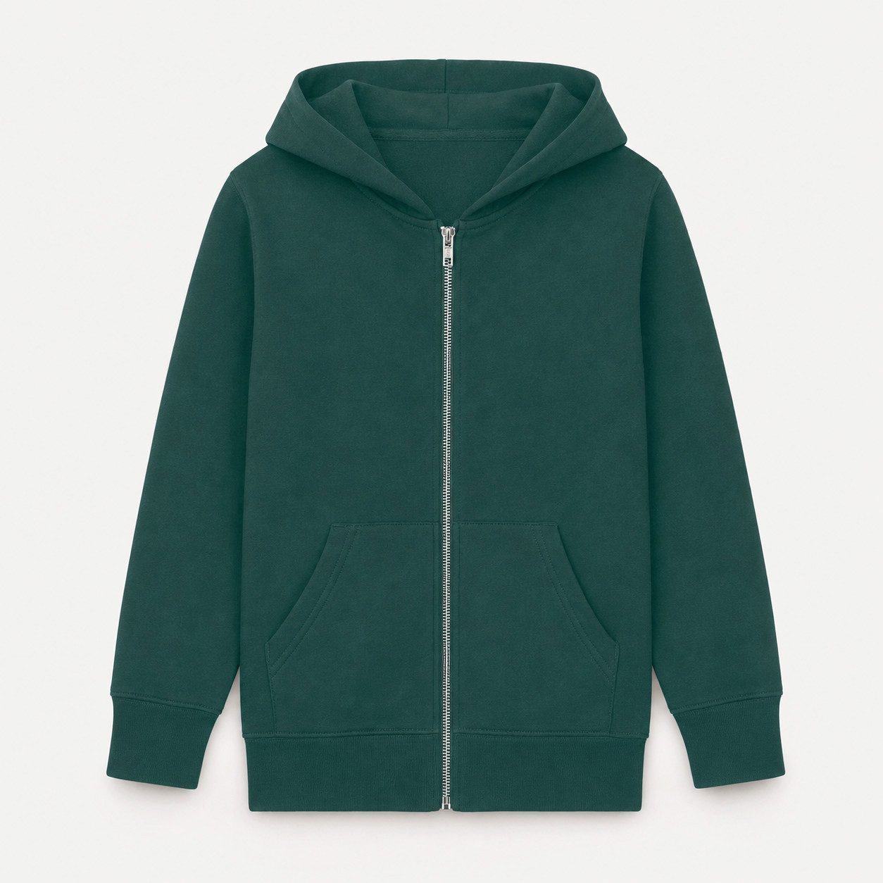 Sitztgut Kapuzensweatjacke Kinder Zip-Hoodie aus Bio-Baumwolle (1-tlg) Doppellagige Kapuze, Metallreißverschluss und Kängurutaschen
