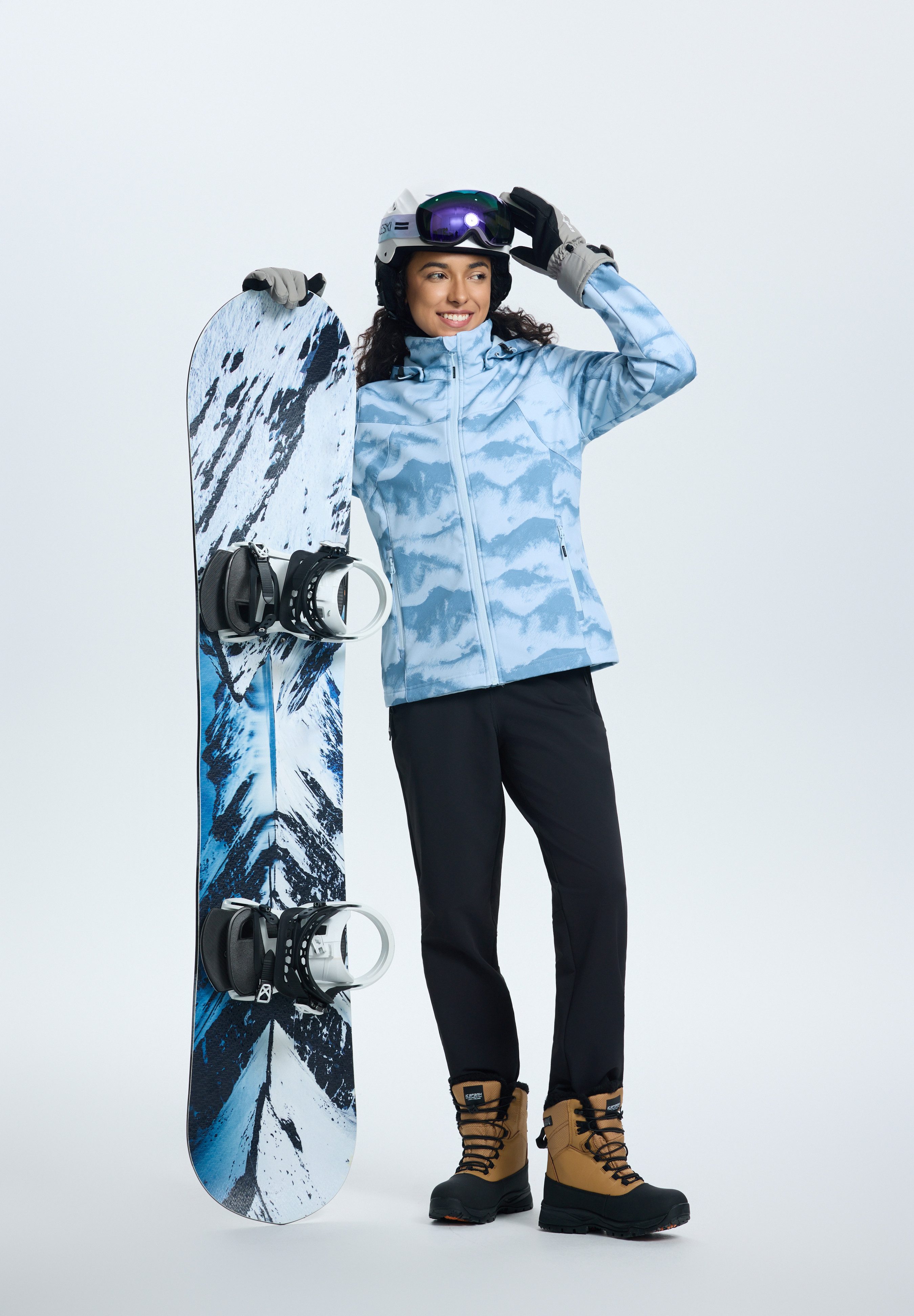 Icepeak Softshelljacke BLAKELY wasserdicht mit 8000 mm Wassersäule, aus Polyester und Elasthan