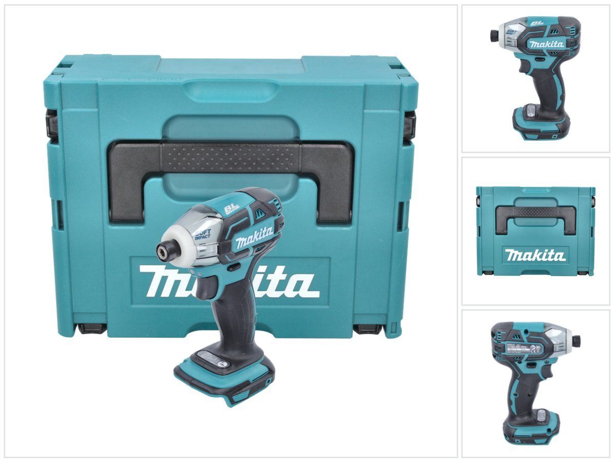 Makita Schlagbohrmaschine DTS 141 ZJ Akku Impulsschrauber 18 V 40 Nm 1/4" Brushless + Makpac -