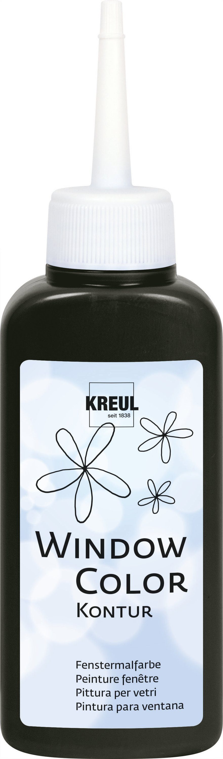 Kreul, 80 Fenstersticker, Schwarz ml