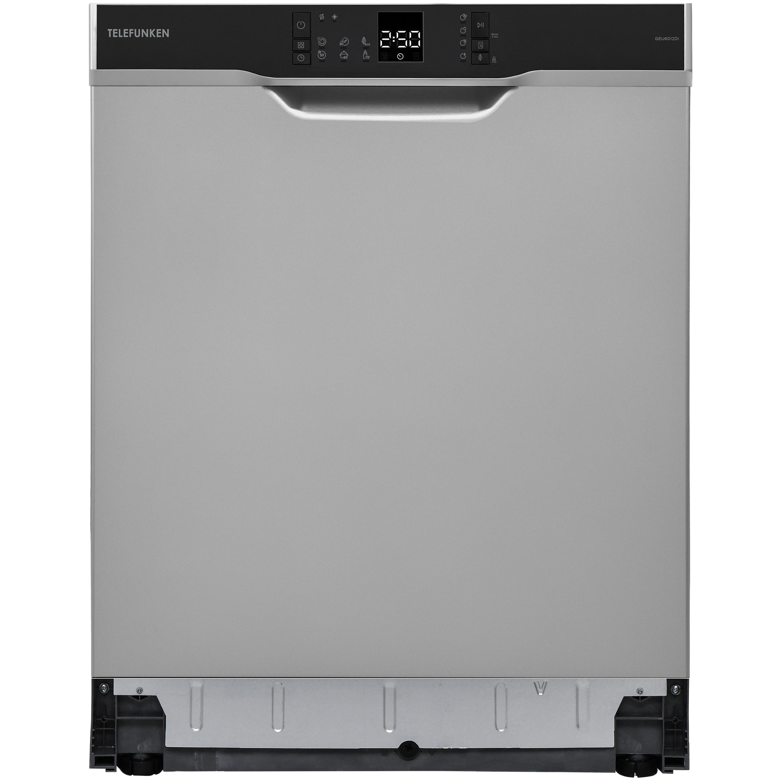 Telefunken Unterbaugeschirrspüler GEU6012DI, 12 l, 12 Maßgedecke, Spülmaschine unterbaufähig 60 cm, 6 Programme, 12 Maßgedecke, AquaStop