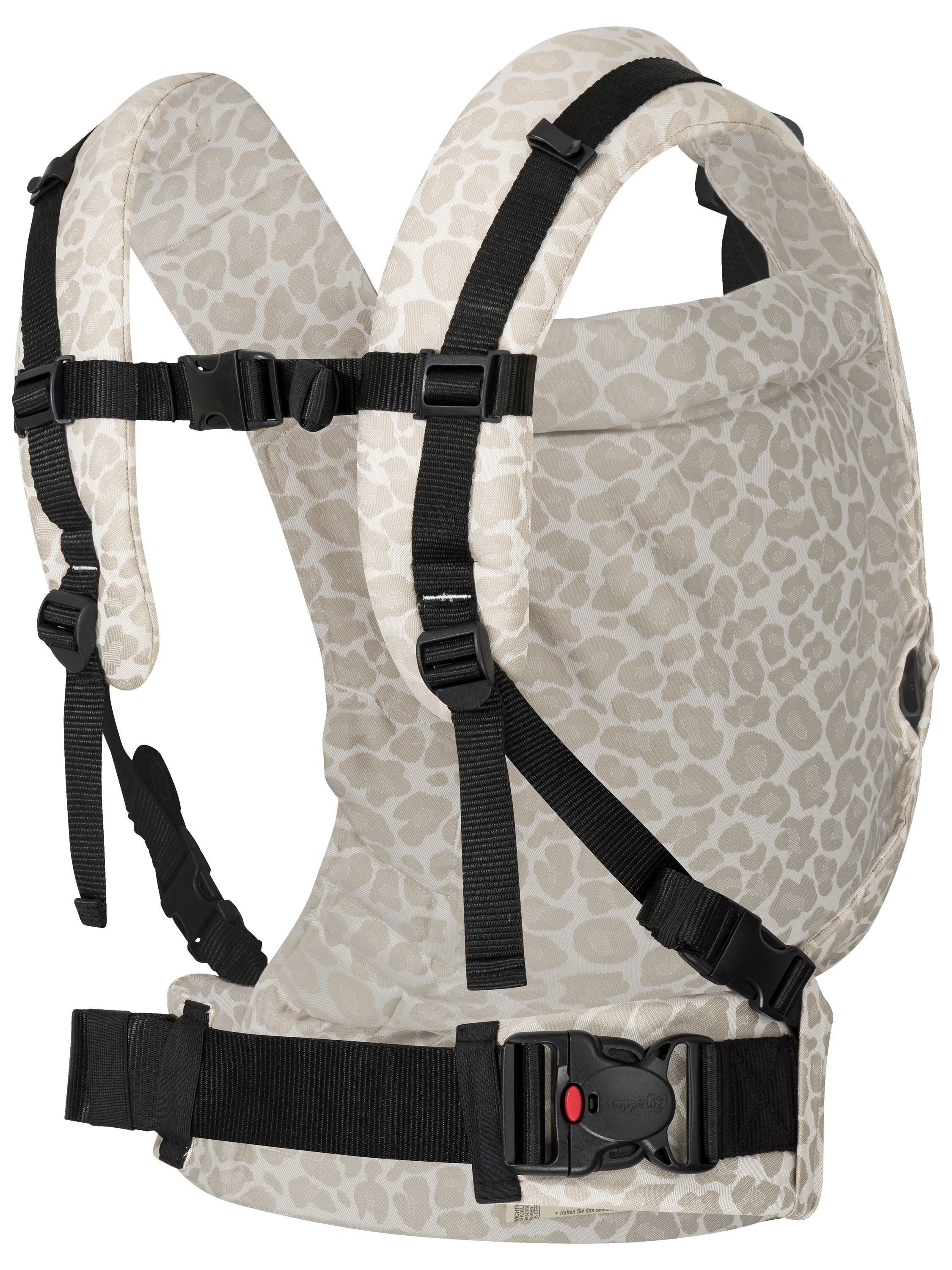 Hoppediz Babytrage Buckle, ab Geburt (3,5 - 20 kg) - Fullbuckle mit 2 Schnallen Optionen