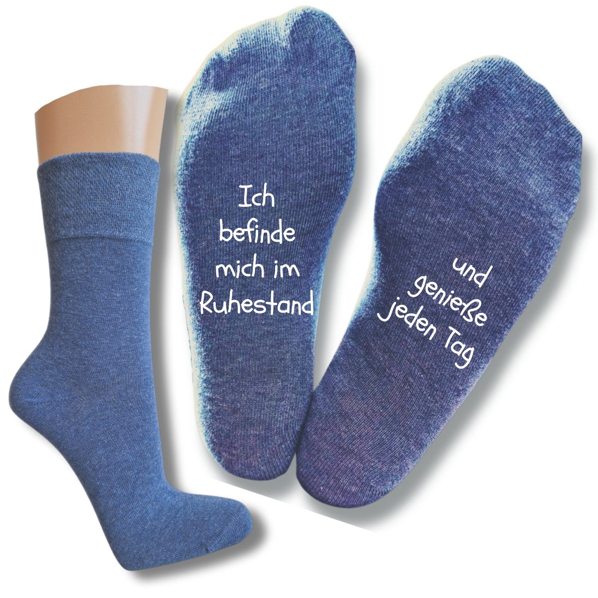 bentini Basicsocken Sprüche Socken für Rentner (1Paar)