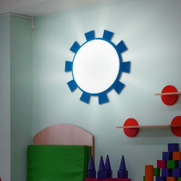 EGLO Dekolicht, Leuchtmittel nicht inklusive, Kinderleuchte Deckenleuchte Wandlampe Kinderzimmer Stahl blau weiß E27