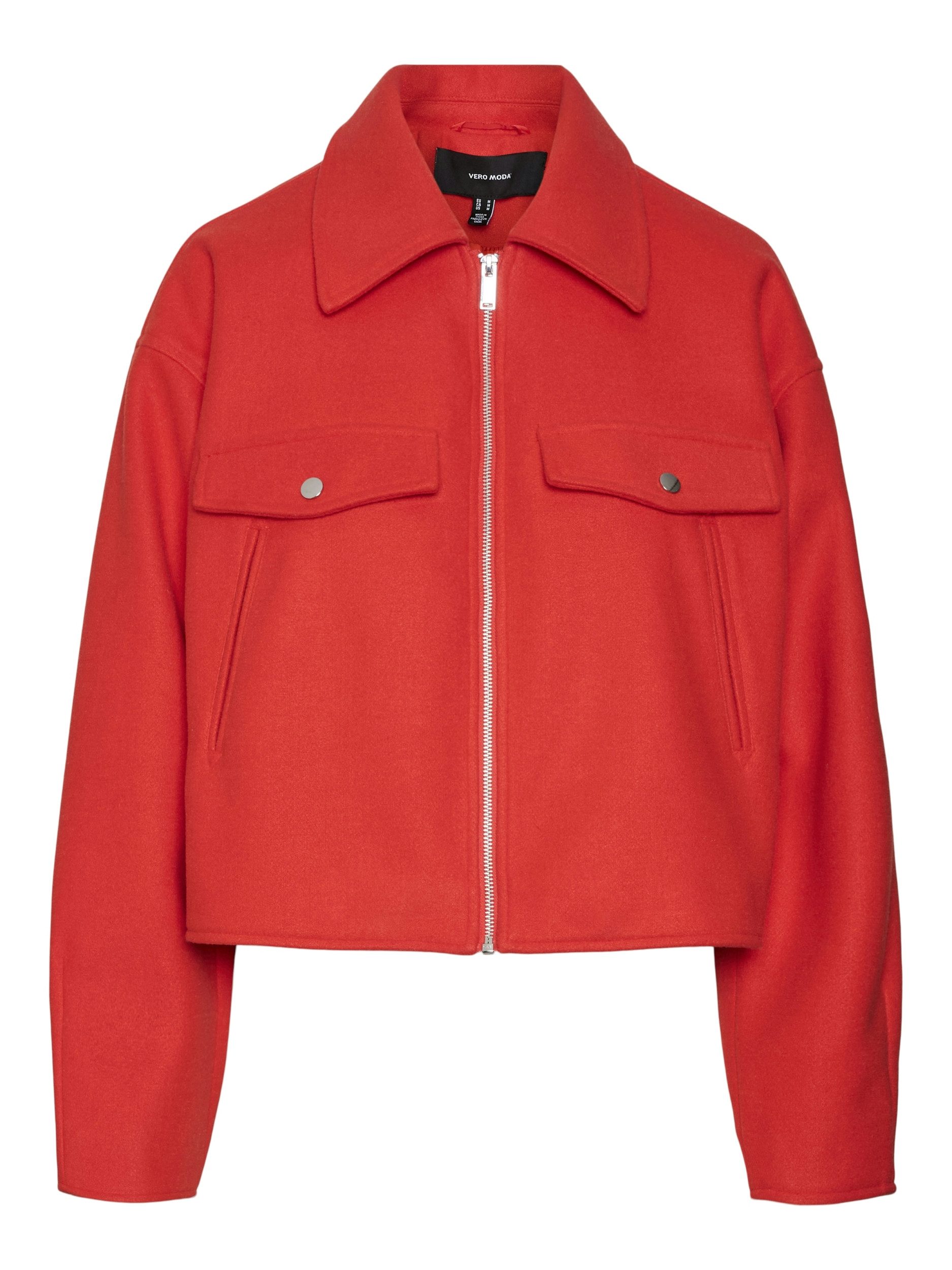 Vero Moda Blouson VMFORTUNEFREJ SHORT JACKET GA BOO Fiery Red