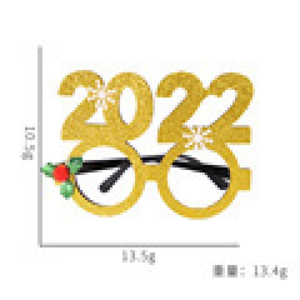 Blusmart Fahrradbrille Neuartiger Weihnachts-Brillenrahmen, Glänzende Weihnachtsmann-Brille 16