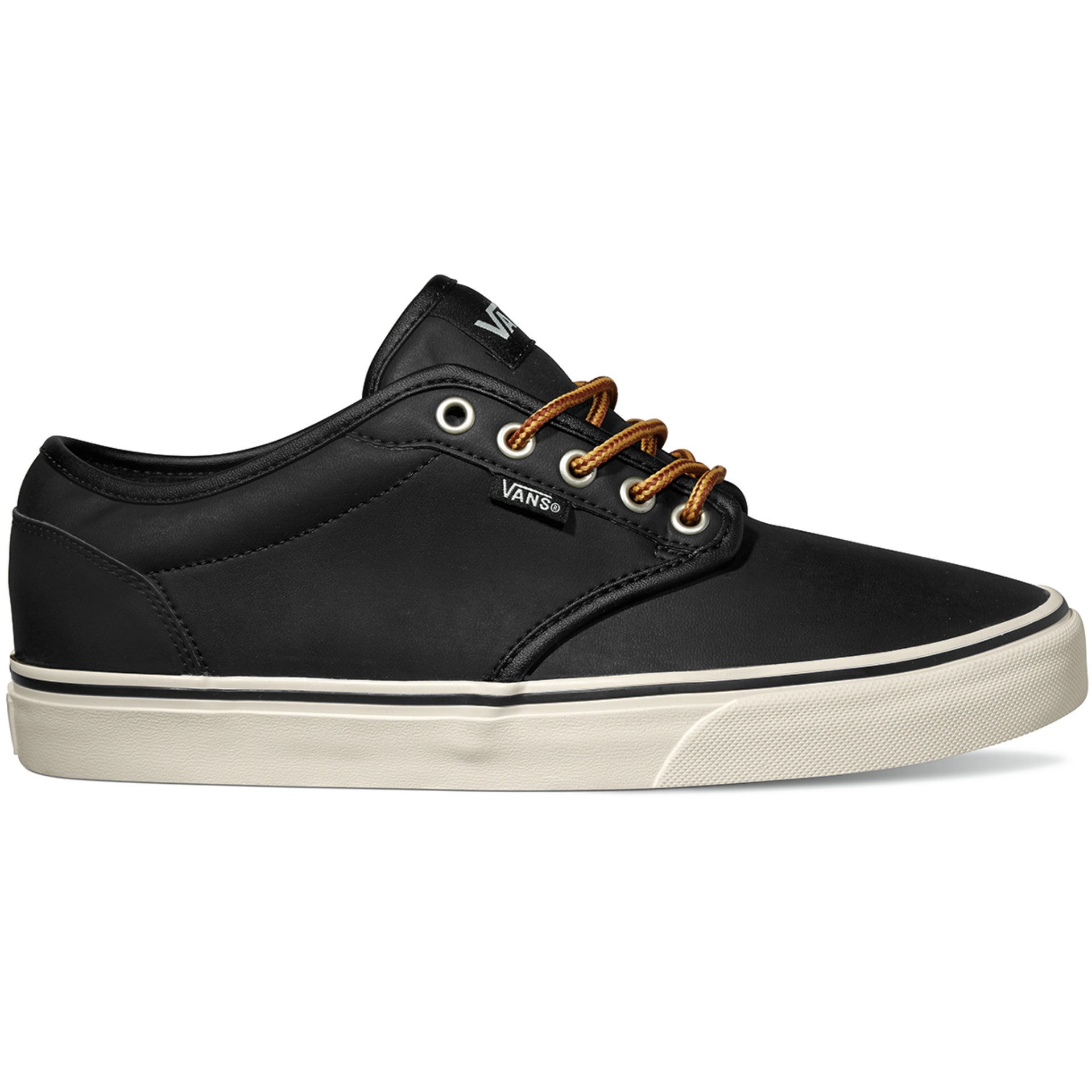 Vans ATWOOD Leather Skateschuh Black Marshmallow