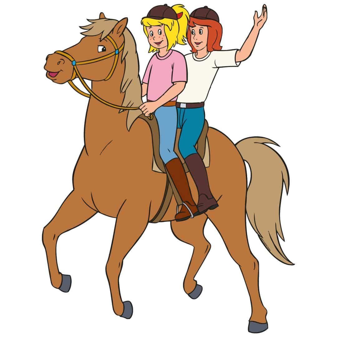 K&L Wall Art Wandtattoo Bibi & Tina Wandtattoo reiten Wandsticker Kinderzim günstig online kaufen
