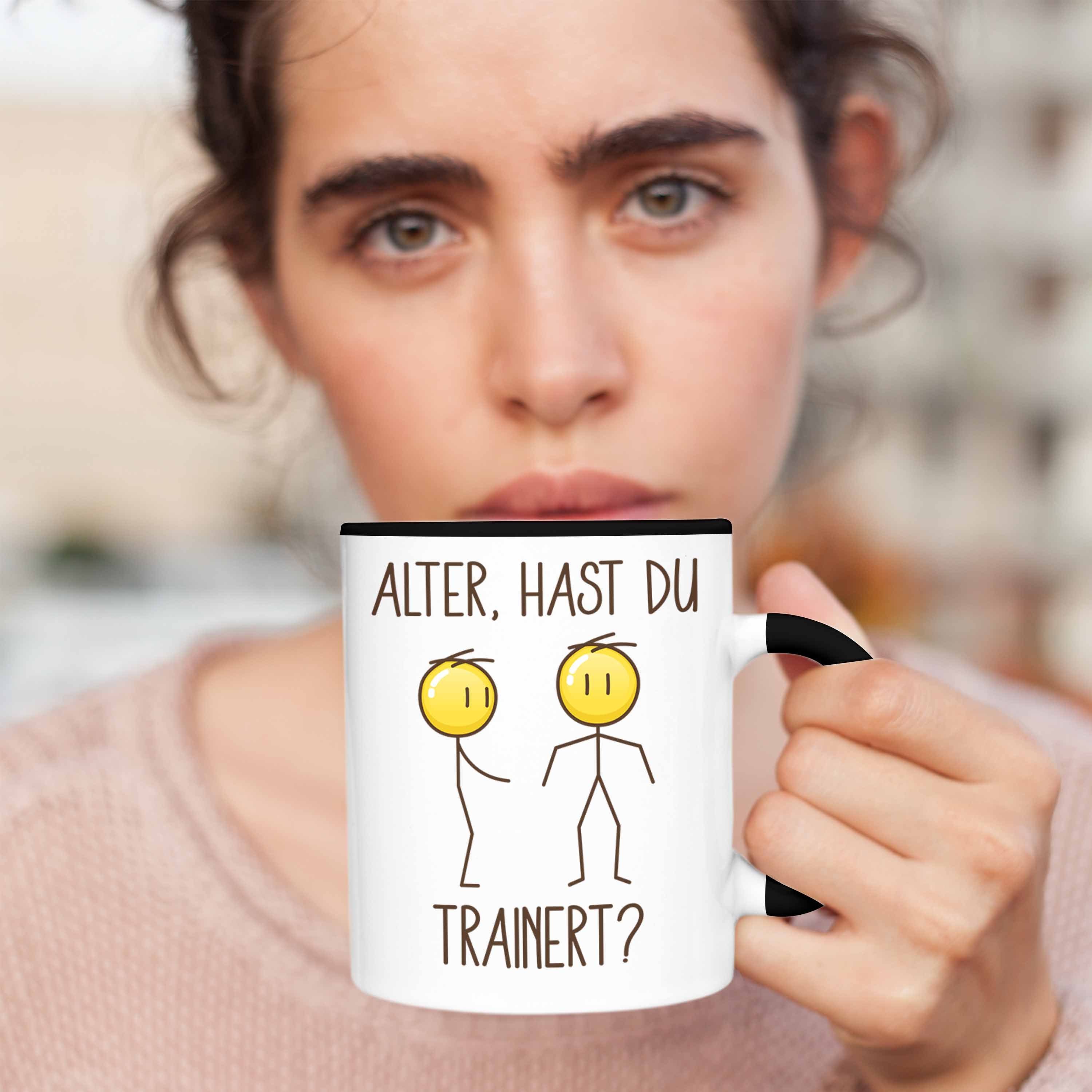 Du Schwarz Humor Trendation Tasse Geschenk Bodybuilder Trainiert Fitness Geschenk Hast Tasse Lustiges Trendation -