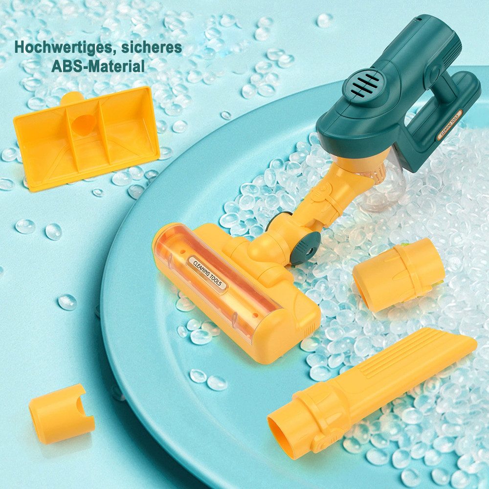 Minicloss Kinder-Staubsauger Spielzeugstaubsauger für Kinder 3 4 5 6 Jahren,Rollenspiele, mit Licht und Sound,Kinderstaubsauger mit Echter Saugfunktion