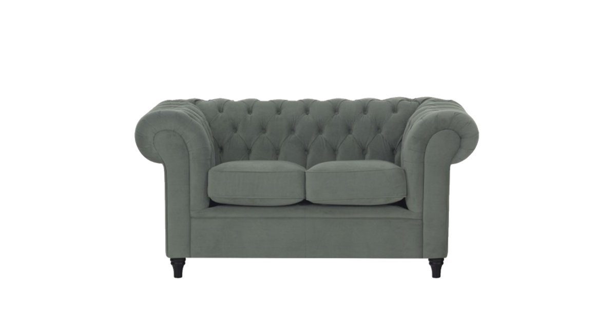 Siblo 2-Sitzer 2-Sitzer Steppsofa Linda 2 im Chesterfield-Stil - gestepptes Sofa - Zweisitzer-Sofa - elegantes Sofa - Sofas