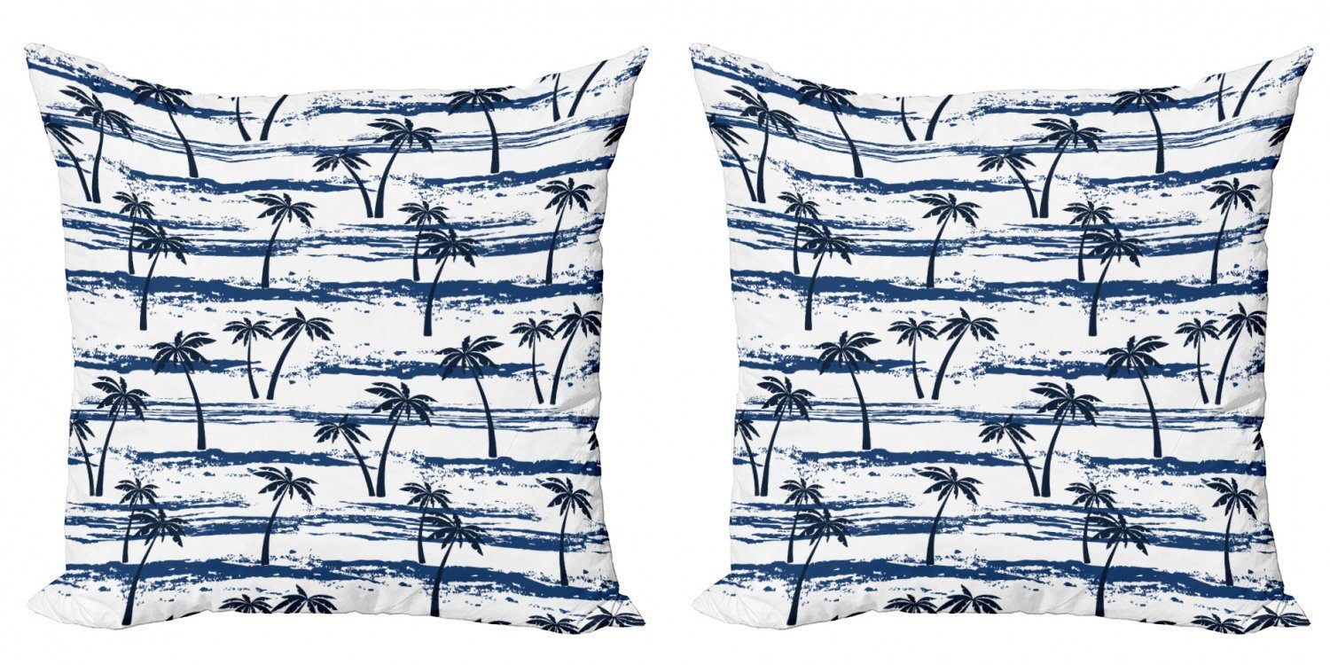 Modern Doppelseitiger Accent und Romantisches Abakuhaus Palm (2 Meer Digitaldruck, Kissenbezüge Stück), Tropisch