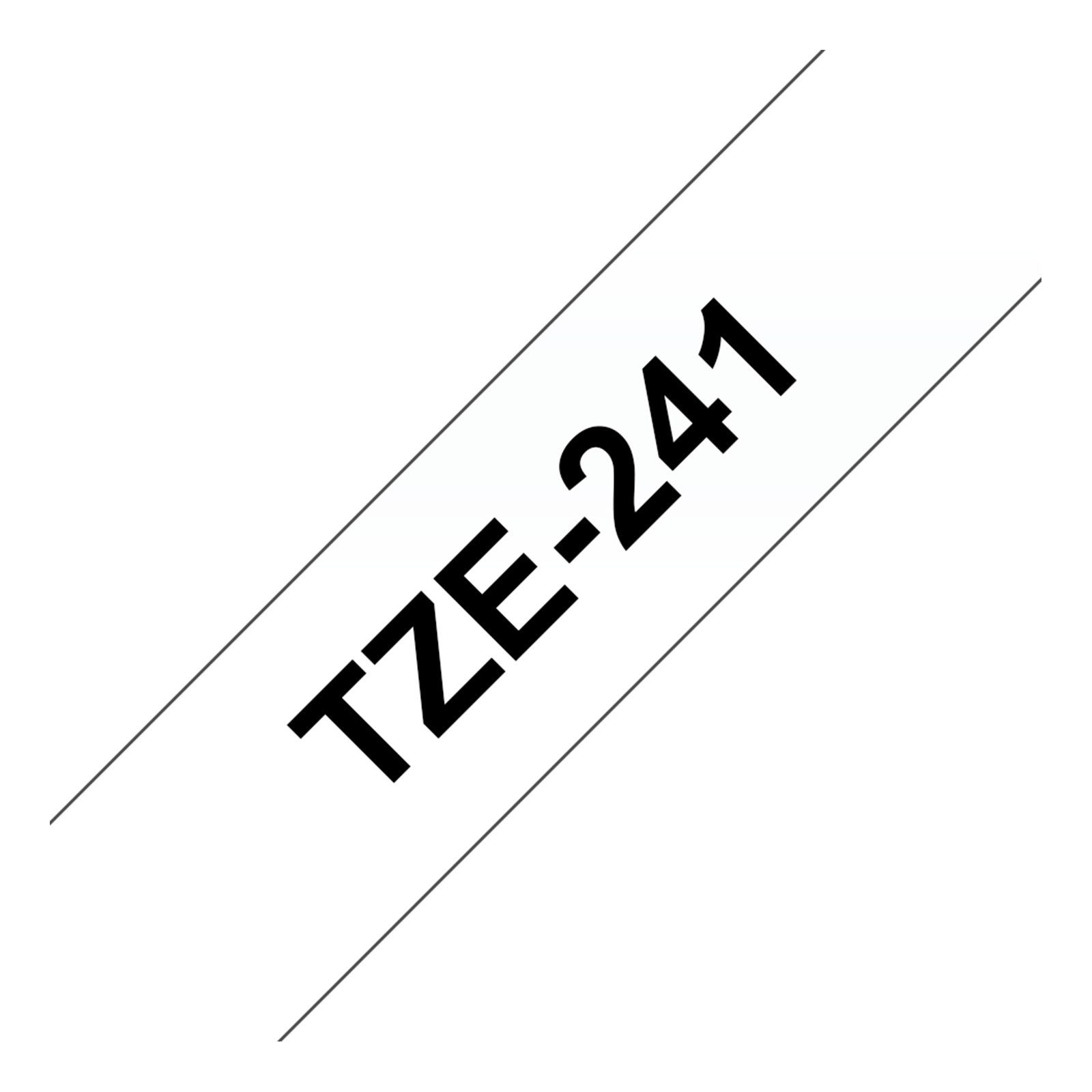 Brother Beschriftungsband TZe-241, 18 mm, schwarz auf weiß, Wisch-, wetter- und kratzfest – Bild 3 von 4