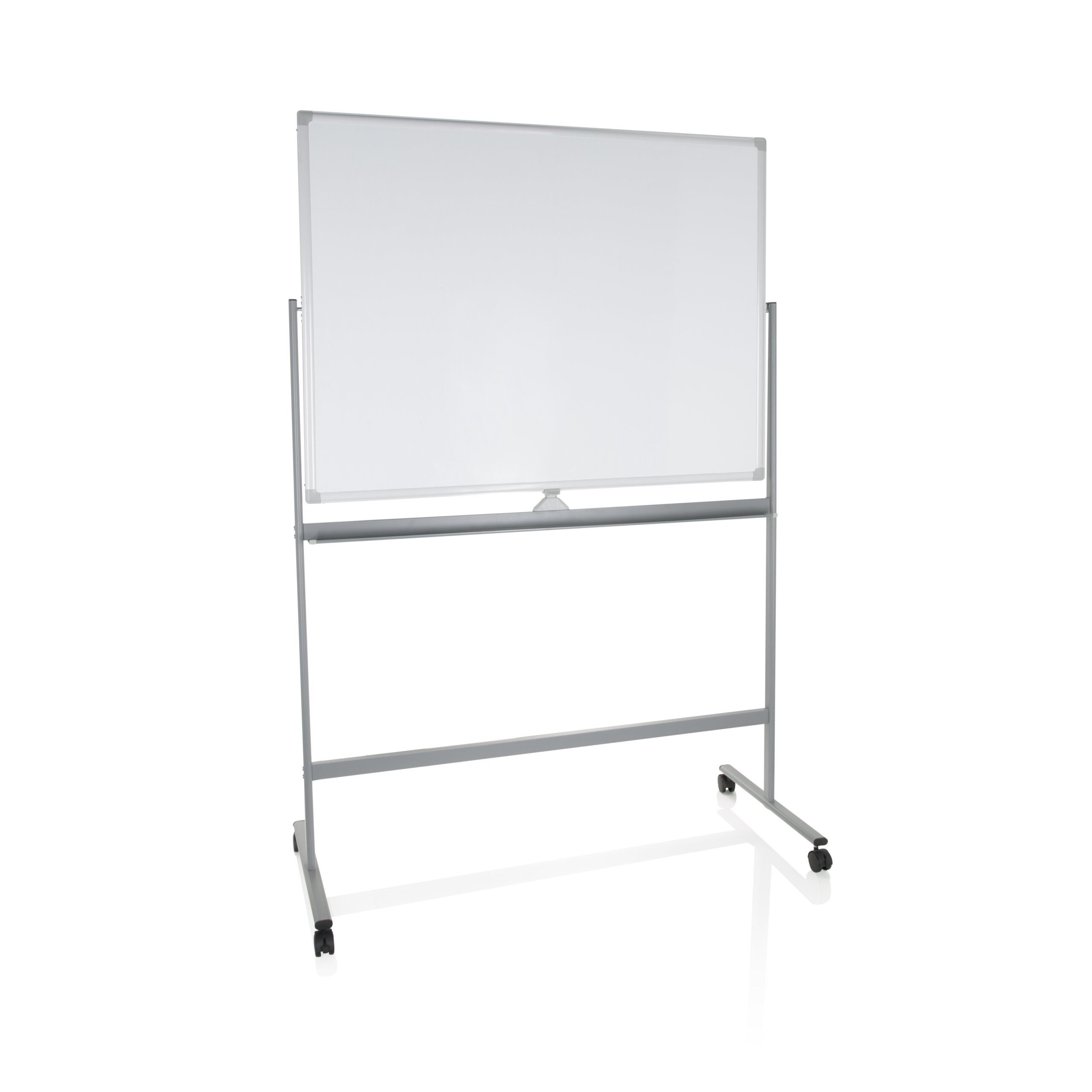 hjh OFFICE Magnettafel Whiteboard Multiboard I Stahl, zweiseitig, mit weißer Magnetseite